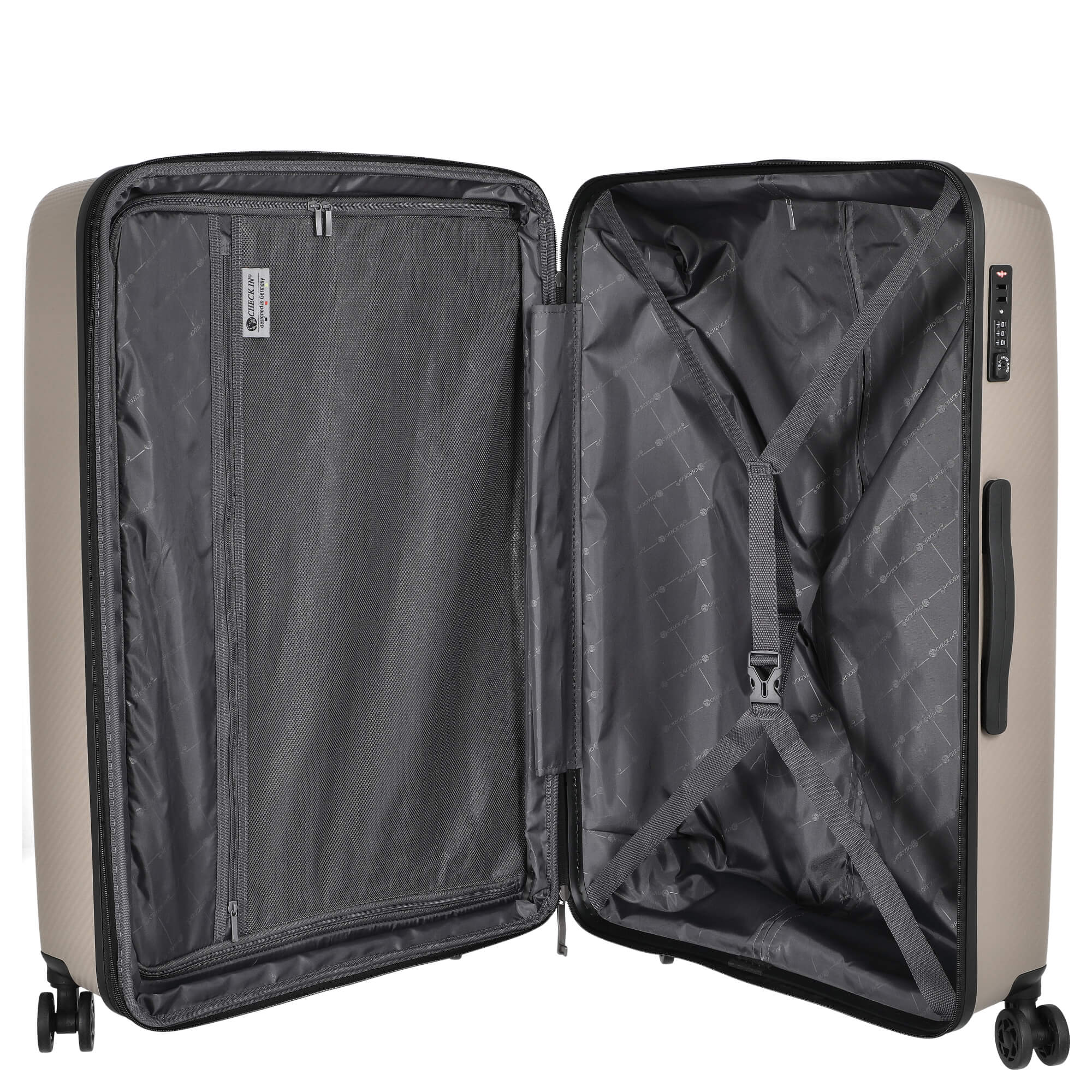 CHECK.IN St. Louis - 4-Rollen-Trolley 77 cm erw. (taupe) - Image 6