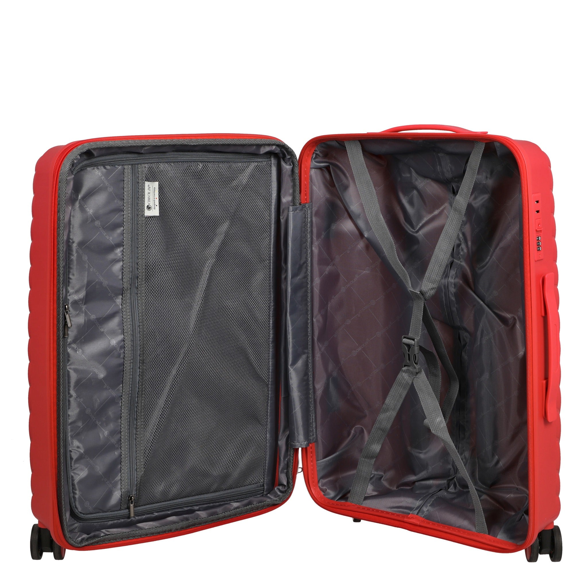 CHECK.IN Sydney- 4-Rollen-Trolley M 66 cm (rot) - Image 6