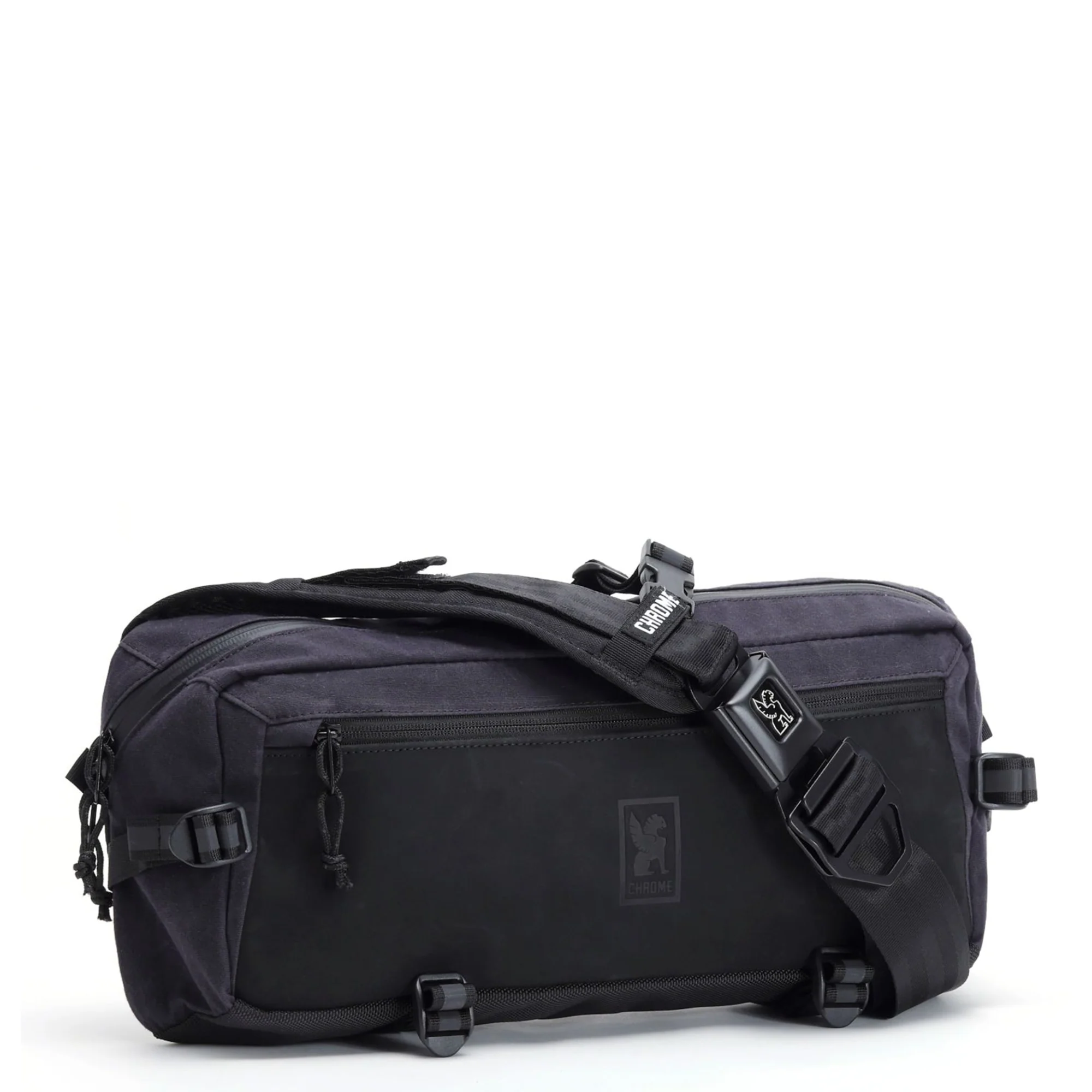 Chrome Kadet Nylon 9 - Umhängetasche 43 cm (black canvas leather) - Image 2