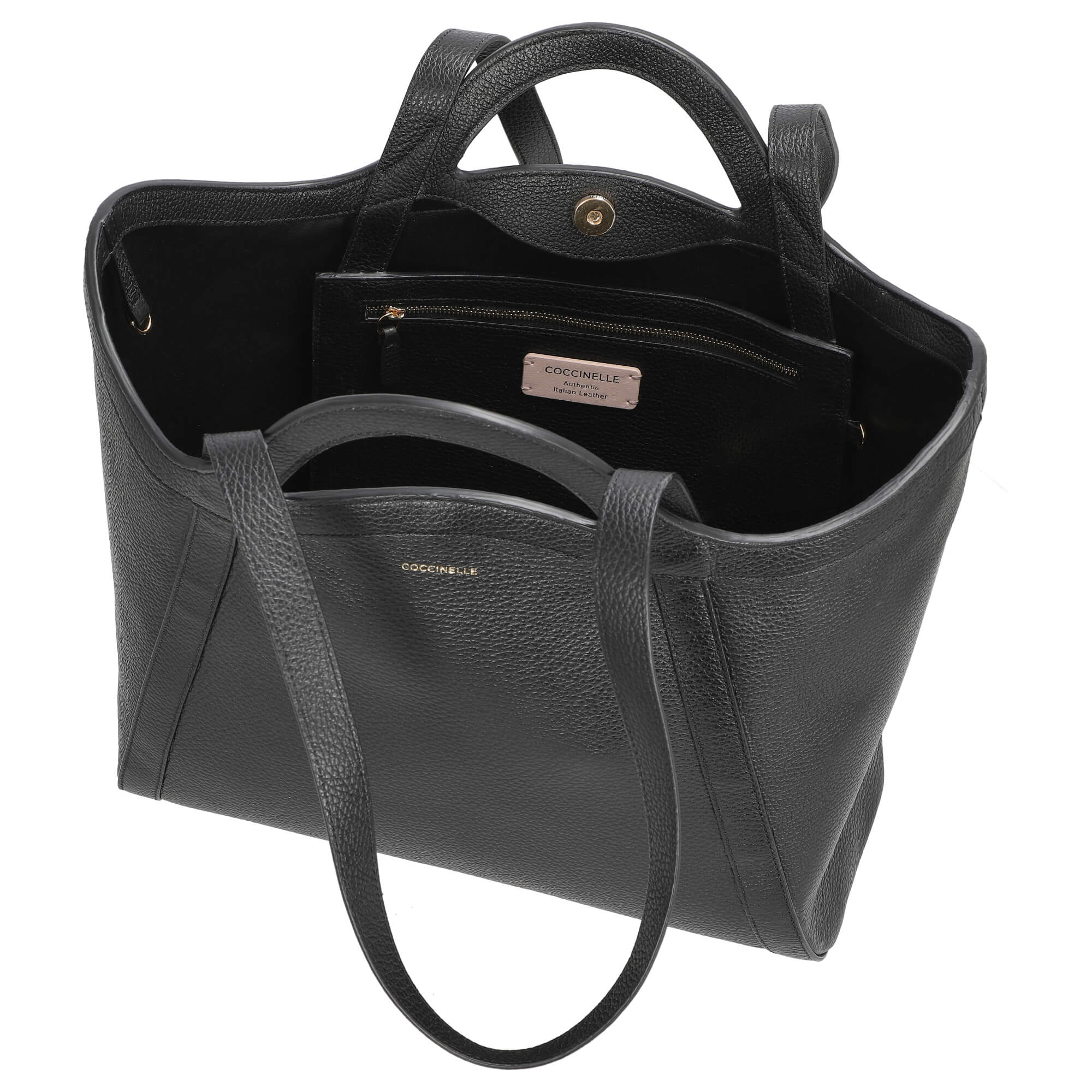 Coccinelle Amalia - Shopper 45 cm (noir) - Image 6
