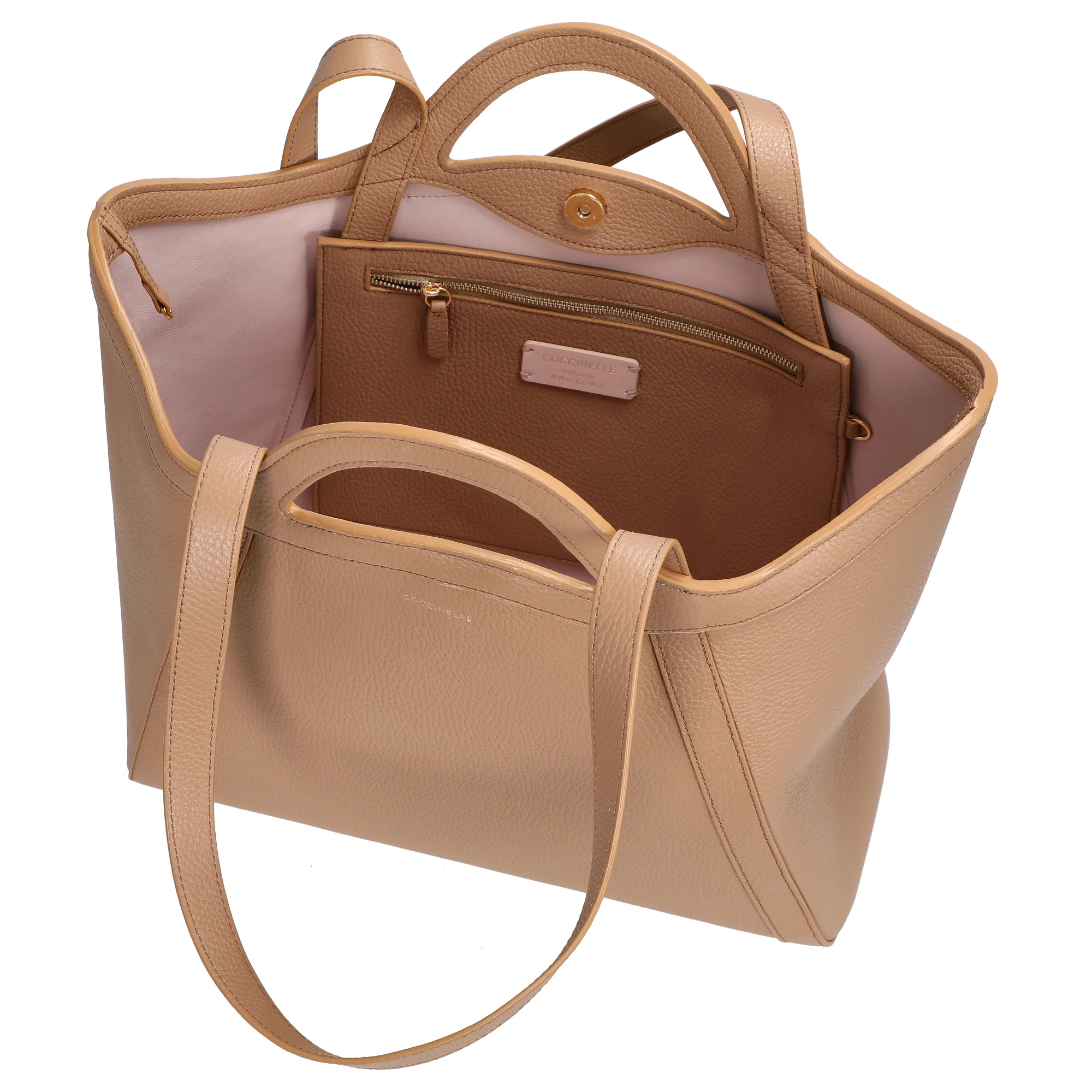 Coccinelle Amalia - Shopper 45 cm (skin) - Image 6