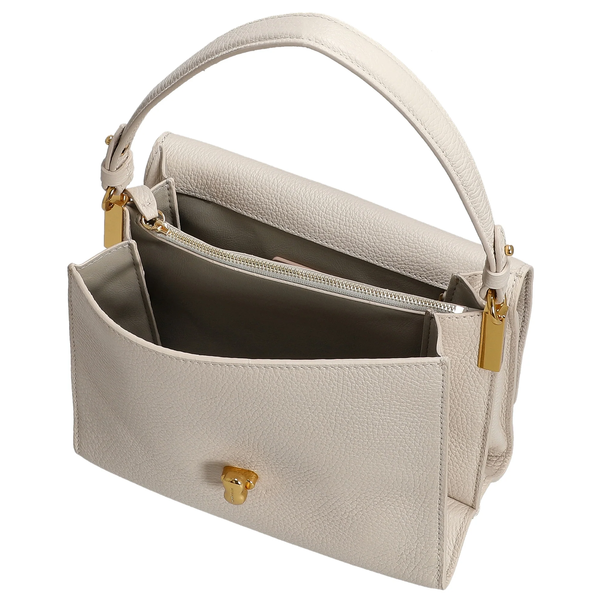 Coccinelle Binxie - Schultertasche 23 cm (lambskin white) - Image 6