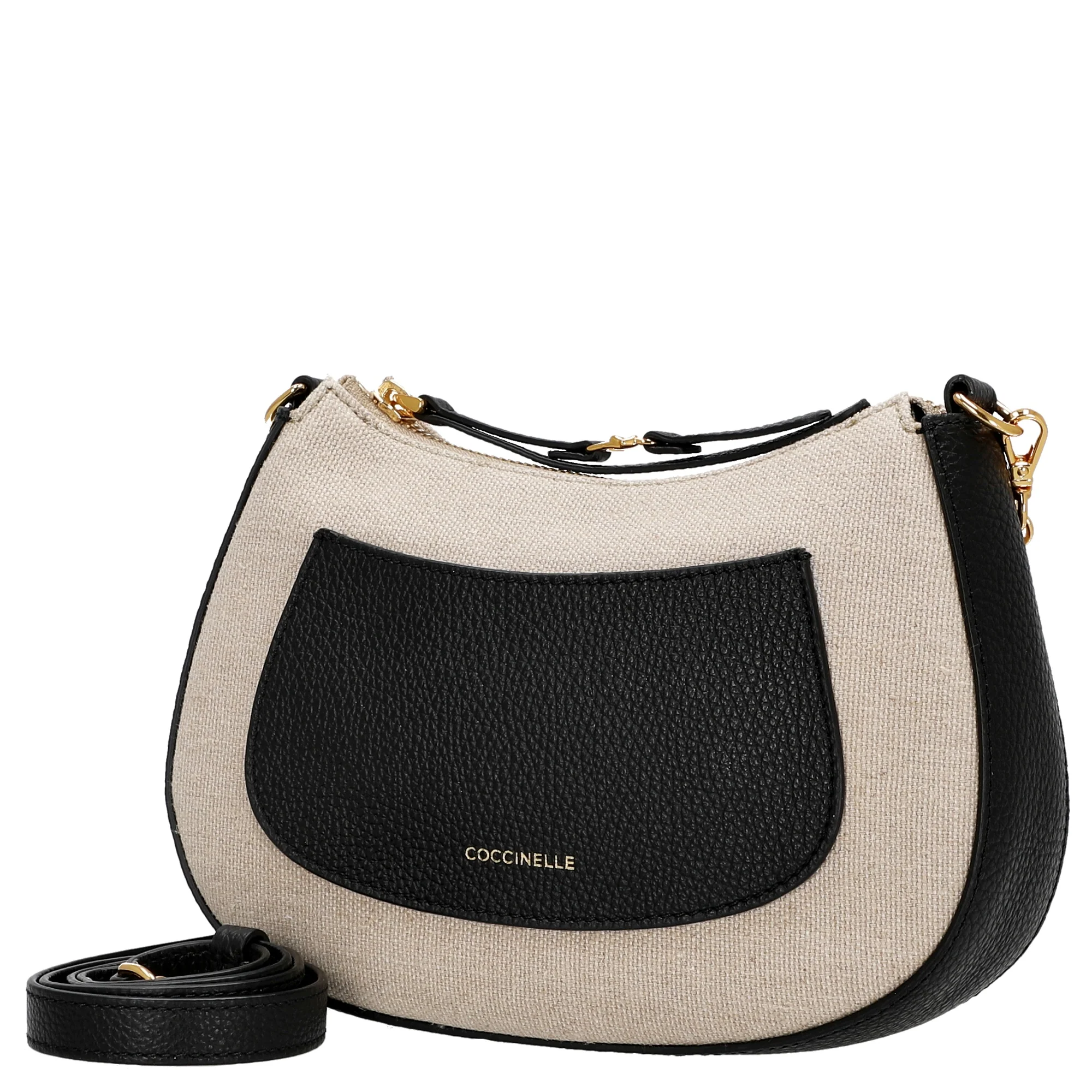Coccinelle C-Easy Canvas - Umhängetasche 22 cm (natural/noir) - Image 2