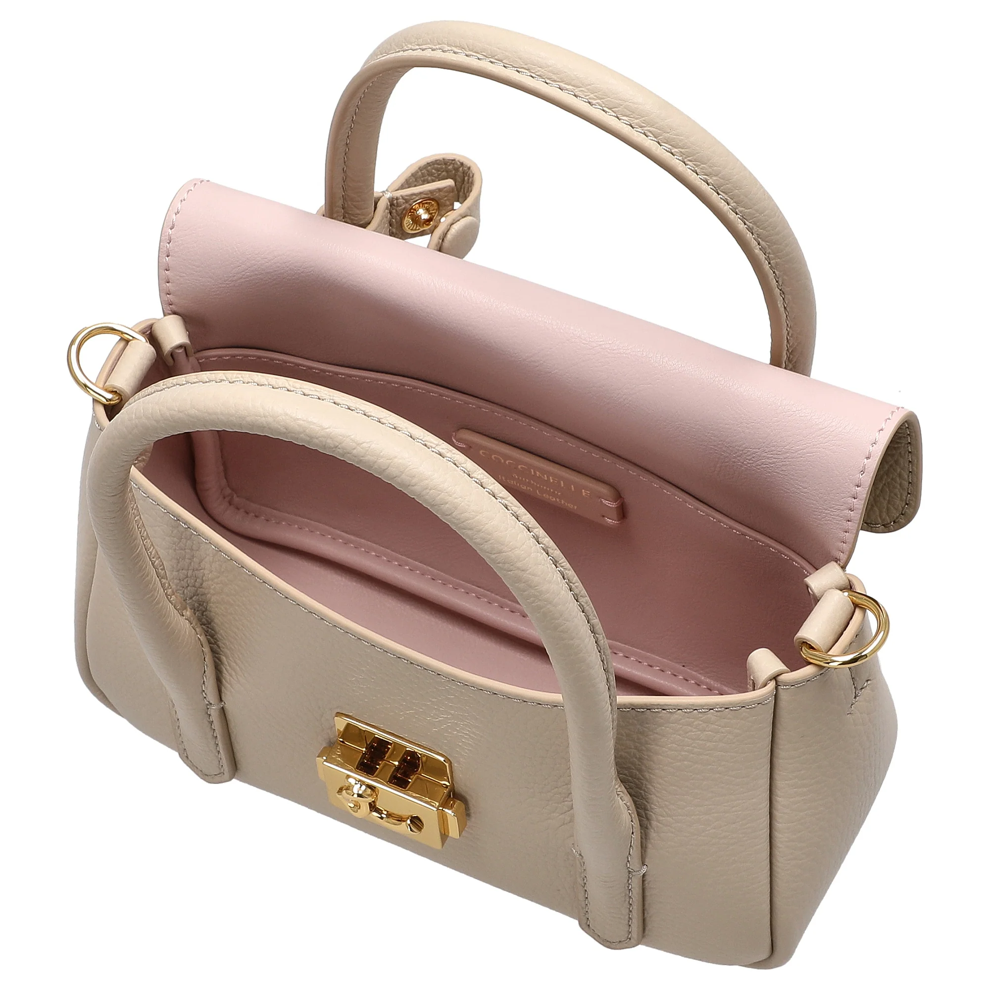 Coccinelle C-Me Lock - Henkeltasche 19 cm (sandshell) - Image 6