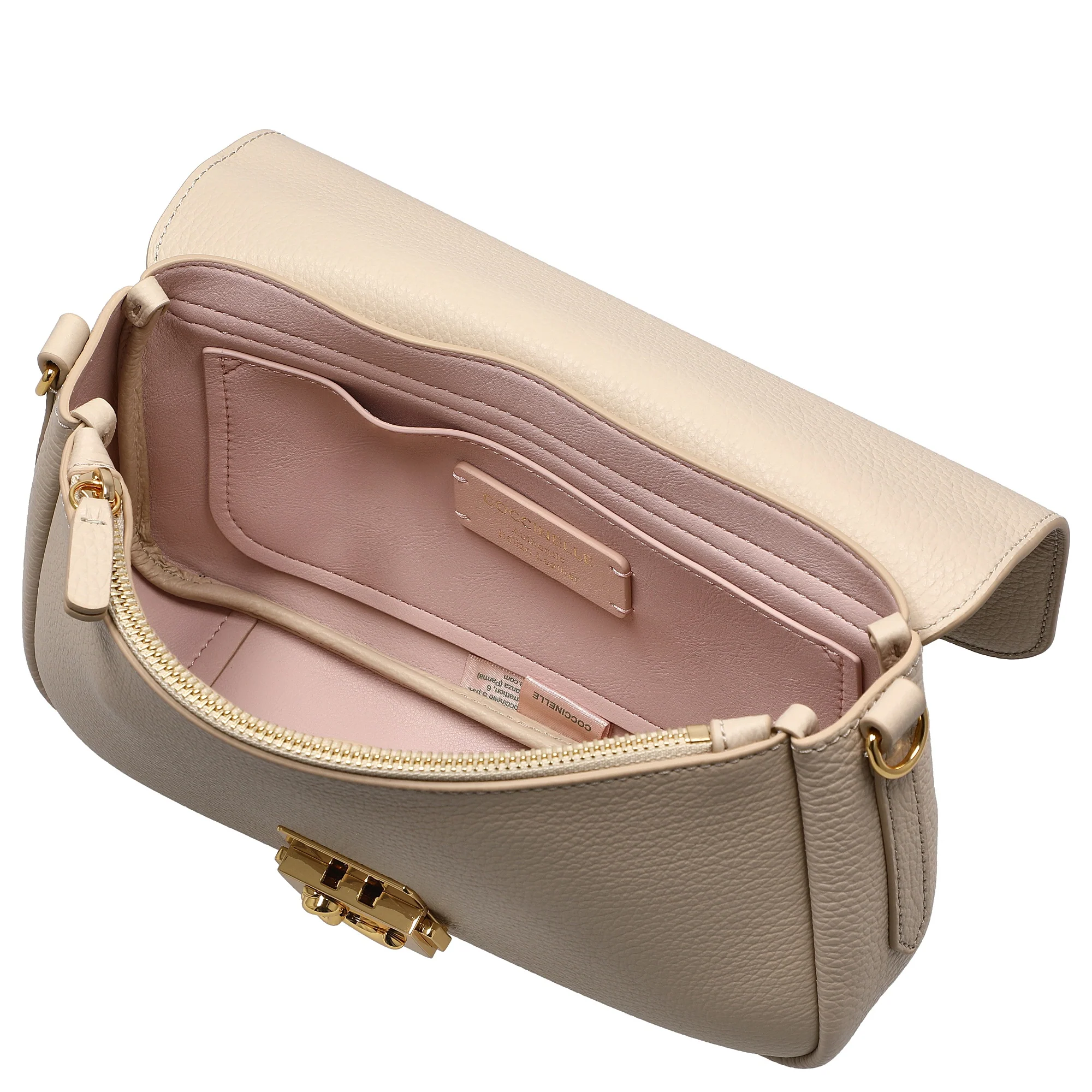 Coccinelle C-Me Lock Medium - Schultertasche 24 cm (sandshell) - Image 6