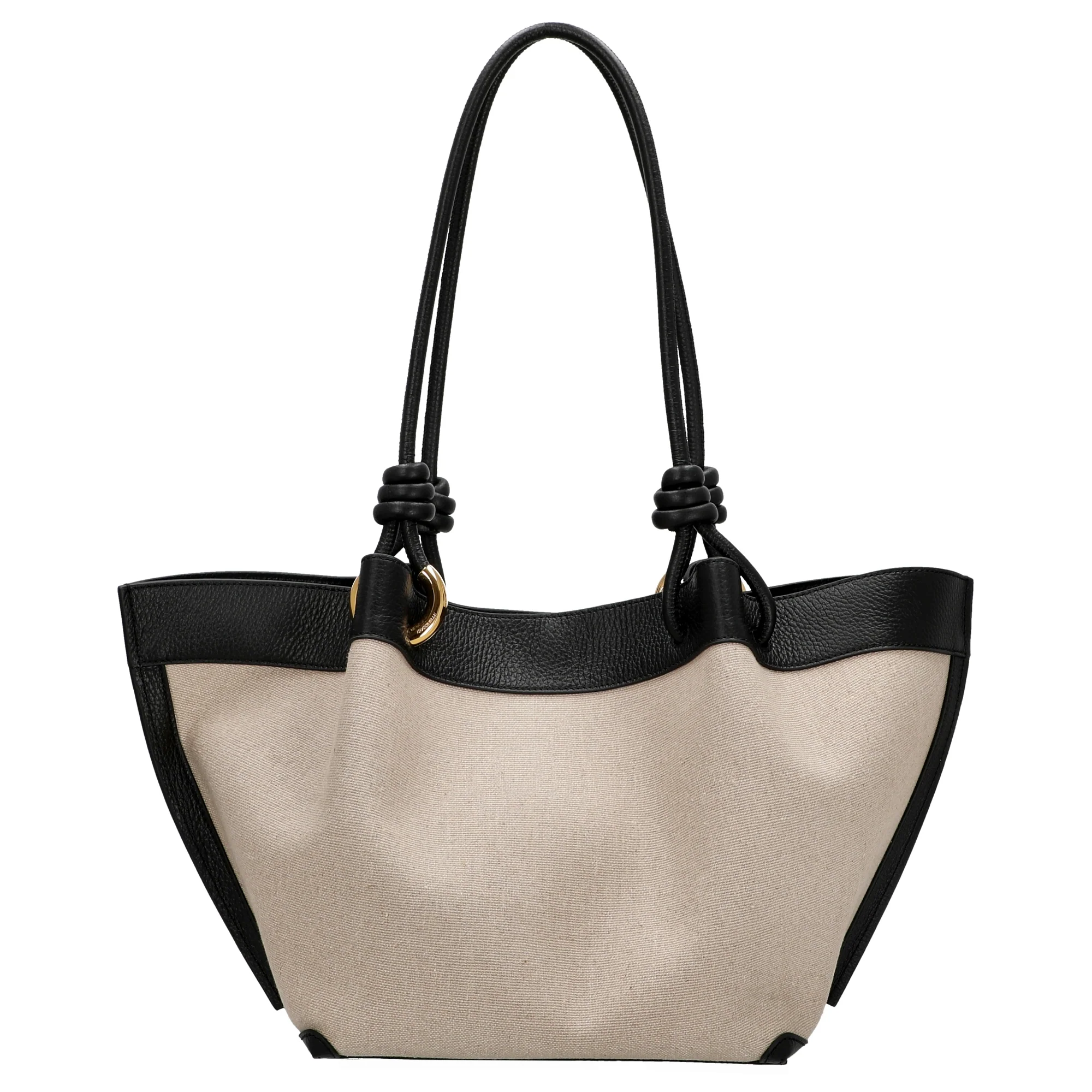 Coccinelle Finn Canvas - Henkeltasche 25 cm (natural/black) - Image 4