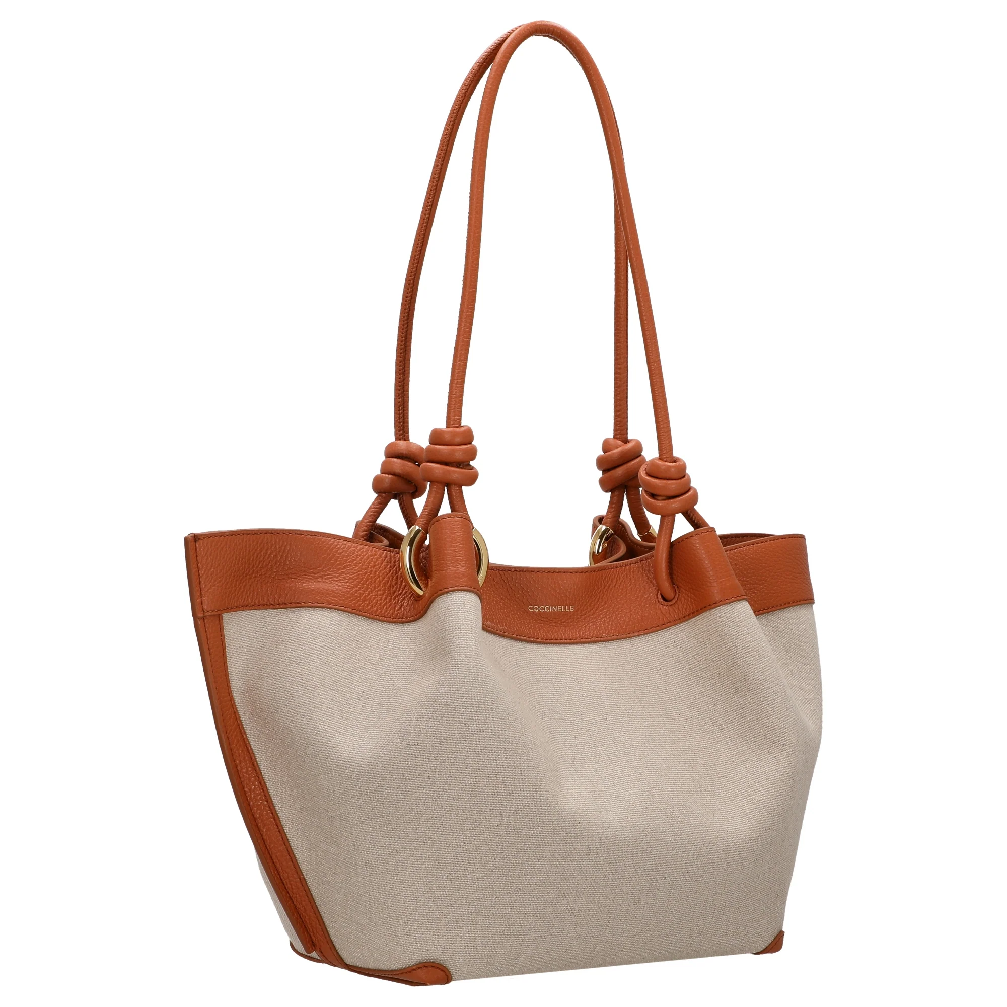 Coccinelle Finn Canvas - Henkeltasche 25 cm (natural/crab) - Image 5