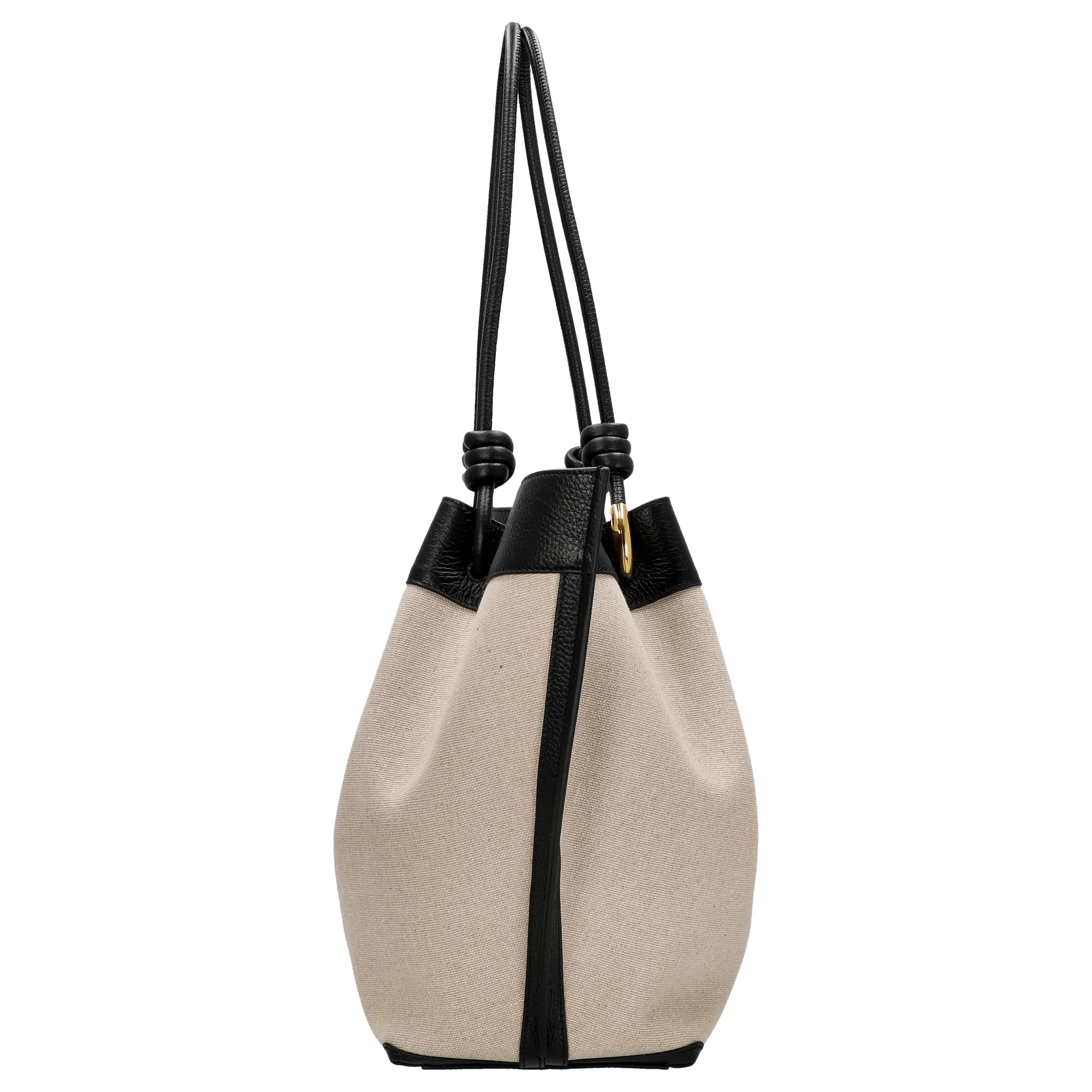 Coccinelle Finn Canvas - Henkeltasche 32 cm (natural/noir) - Image 3