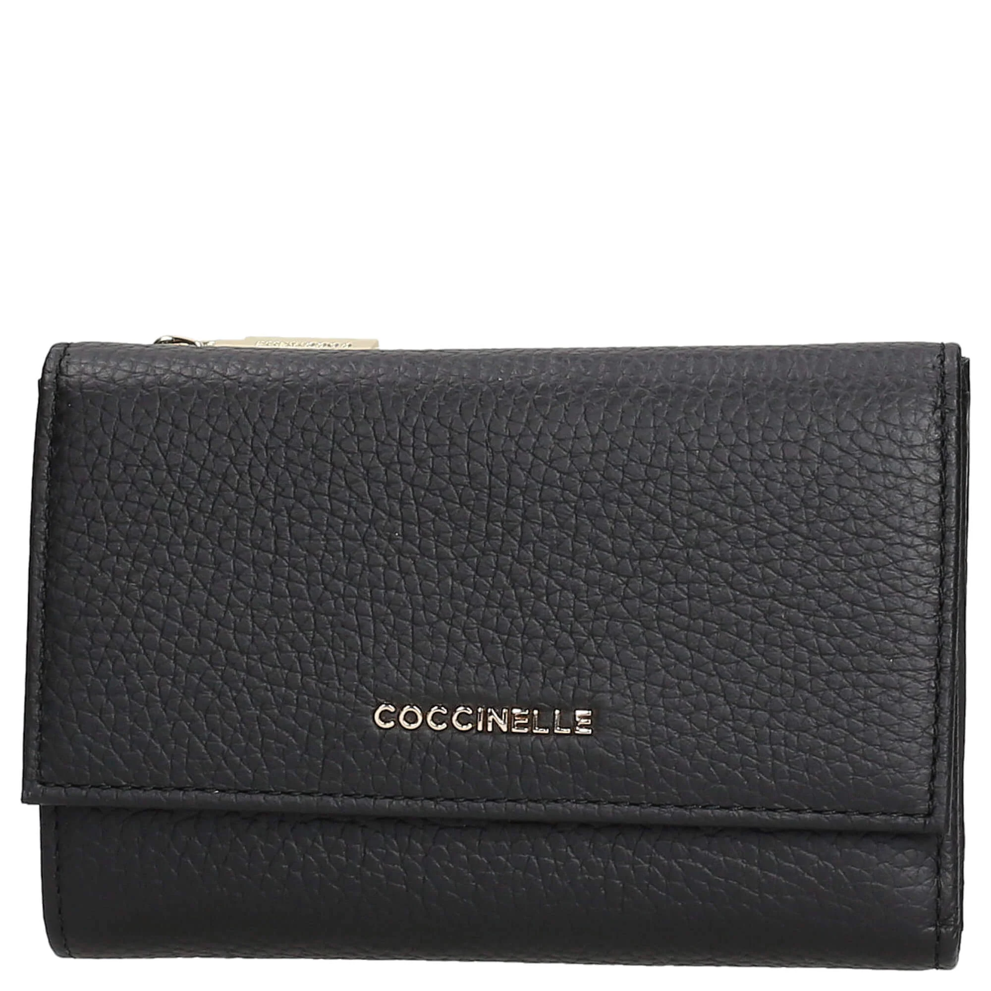 Coccinelle Metallic Soft - Geldbörse 12cc 14 cm (black)