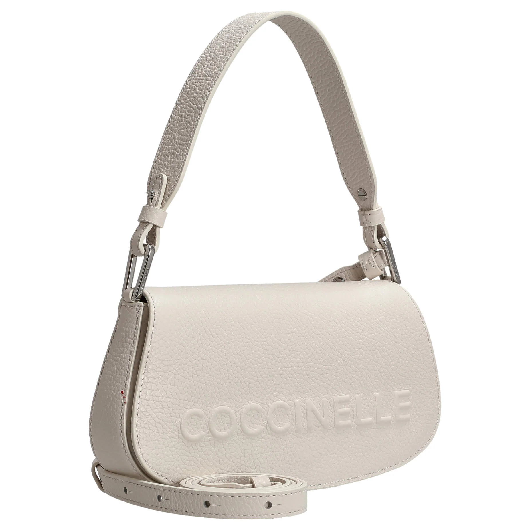 Coccinelle Myrtha Maxi Log - Schultertasche 24 cm (white) - Image 5