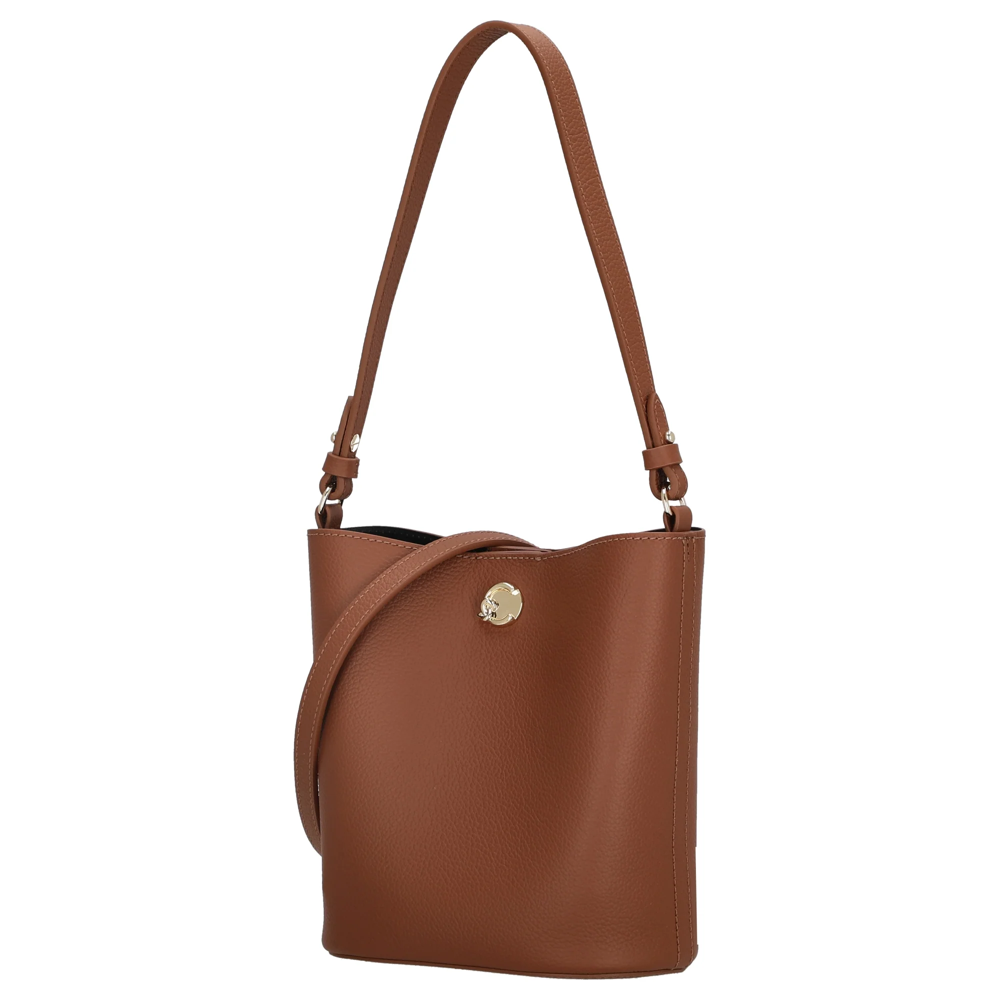 Coccinelle Nikla - Schultertasche 20 cm (cognac/noir) - Image 2