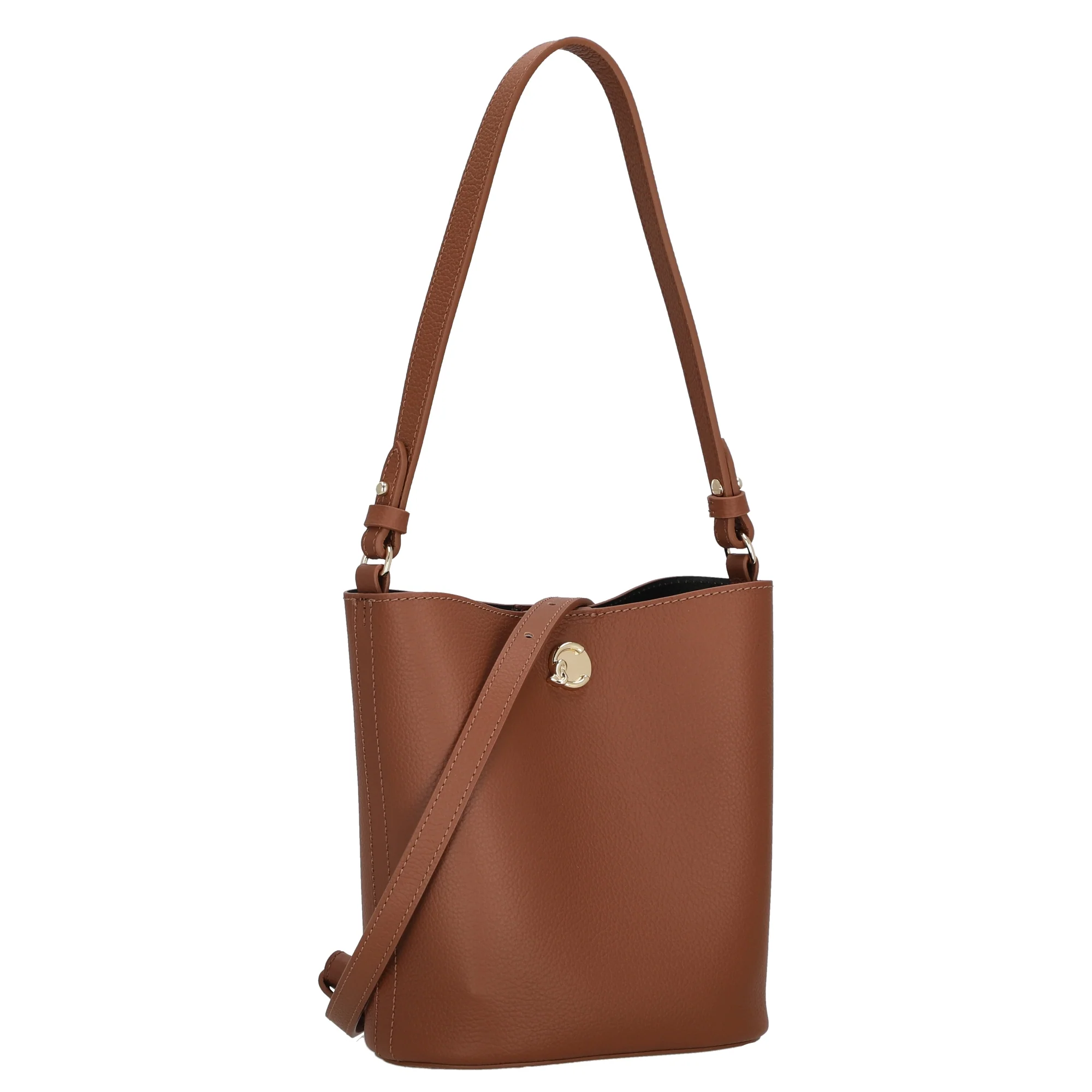 Coccinelle Nikla - Schultertasche 20 cm (cognac/noir) - Image 5