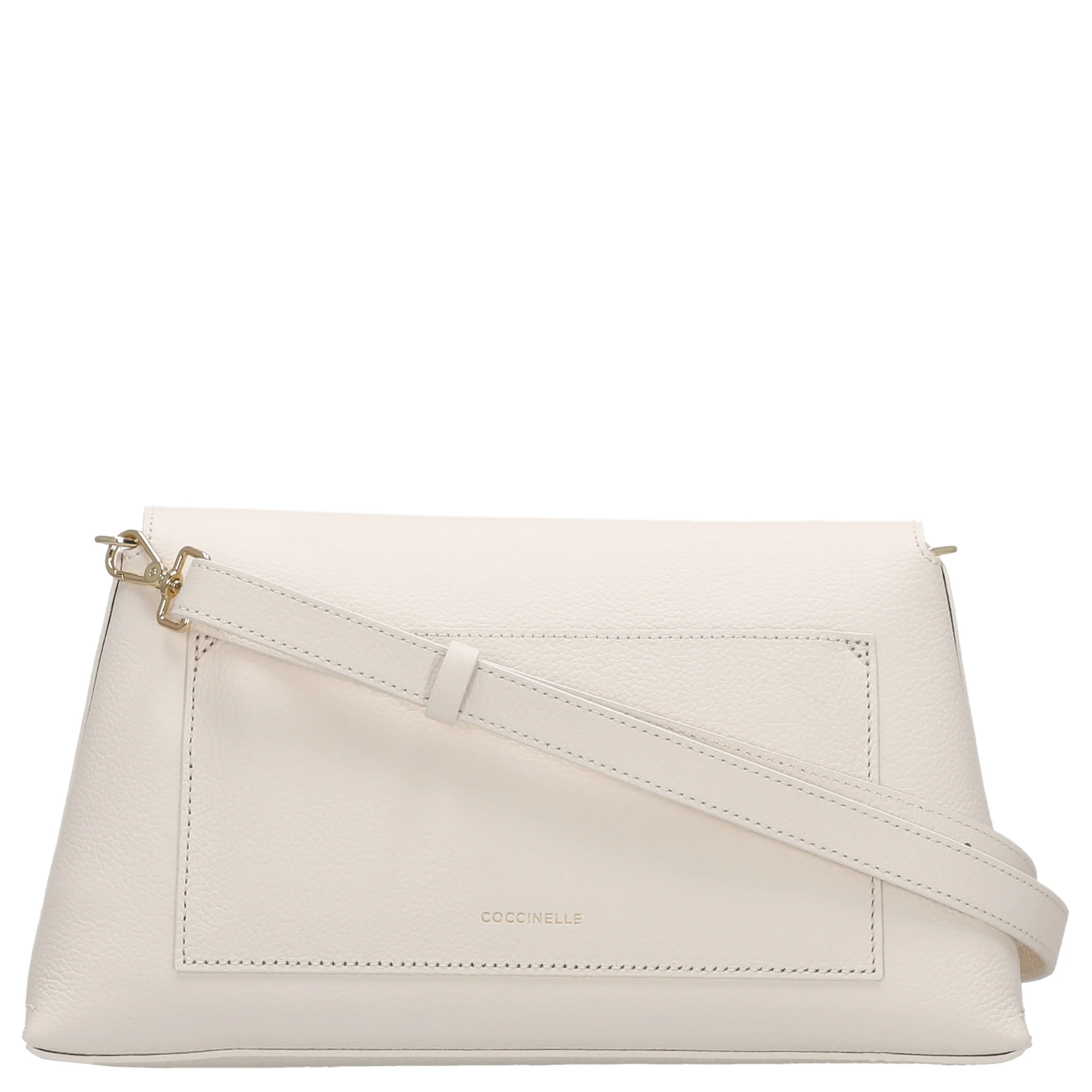 Coccinelle Nikla - Schultertasche 30 cm (pearl/cognac) - Image 4
