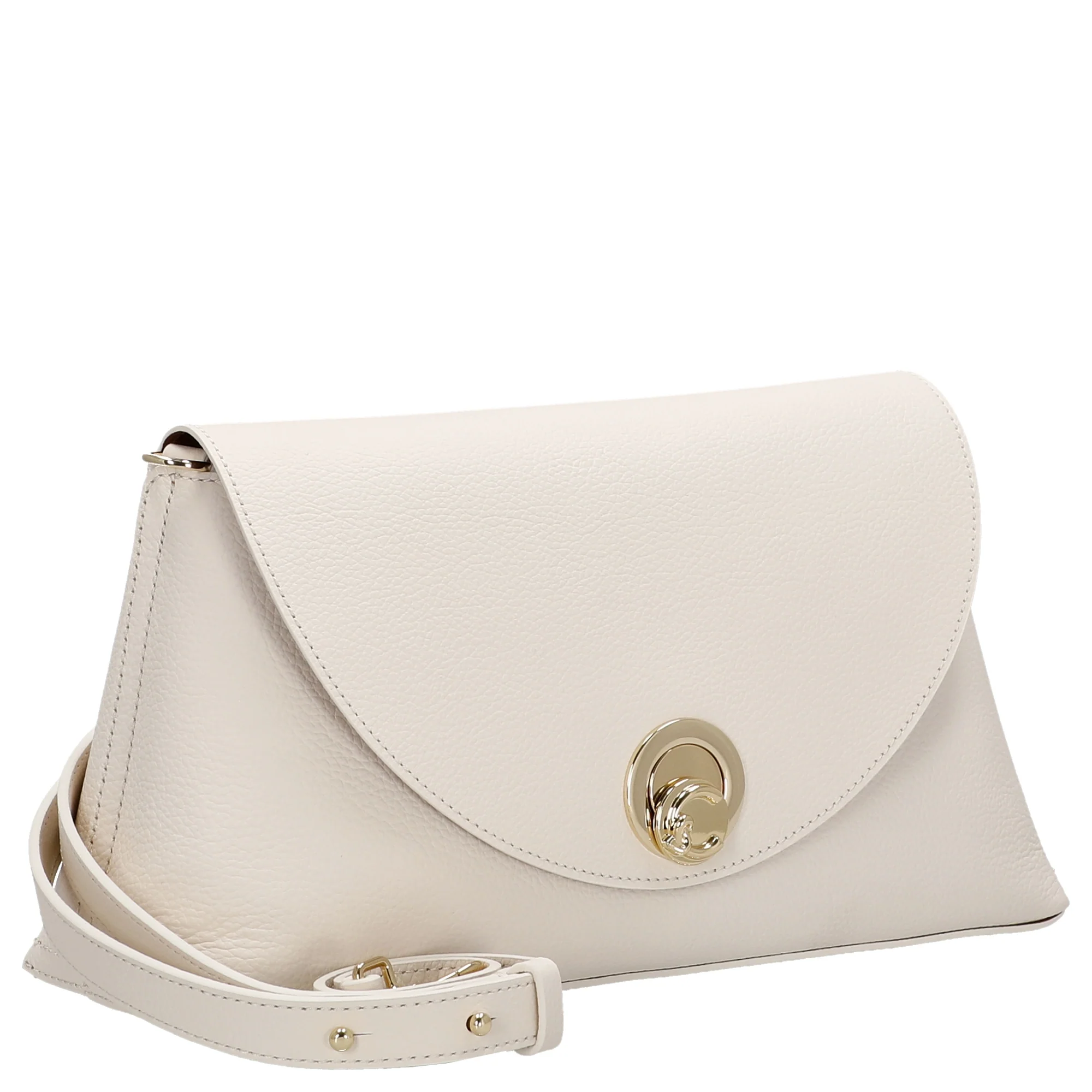 Coccinelle Nikla - Schultertasche 30 cm (pearl/cognac) - Image 5