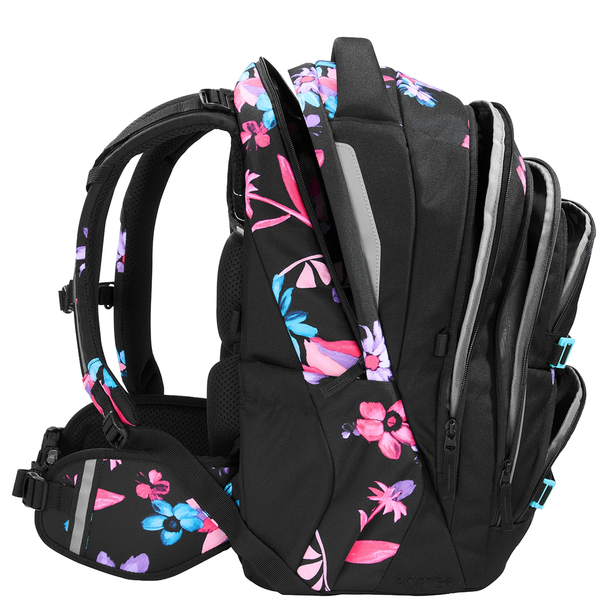 Coocazoo Porter - Schulrucksack 44 cm (Floral Artnight) - Image 4