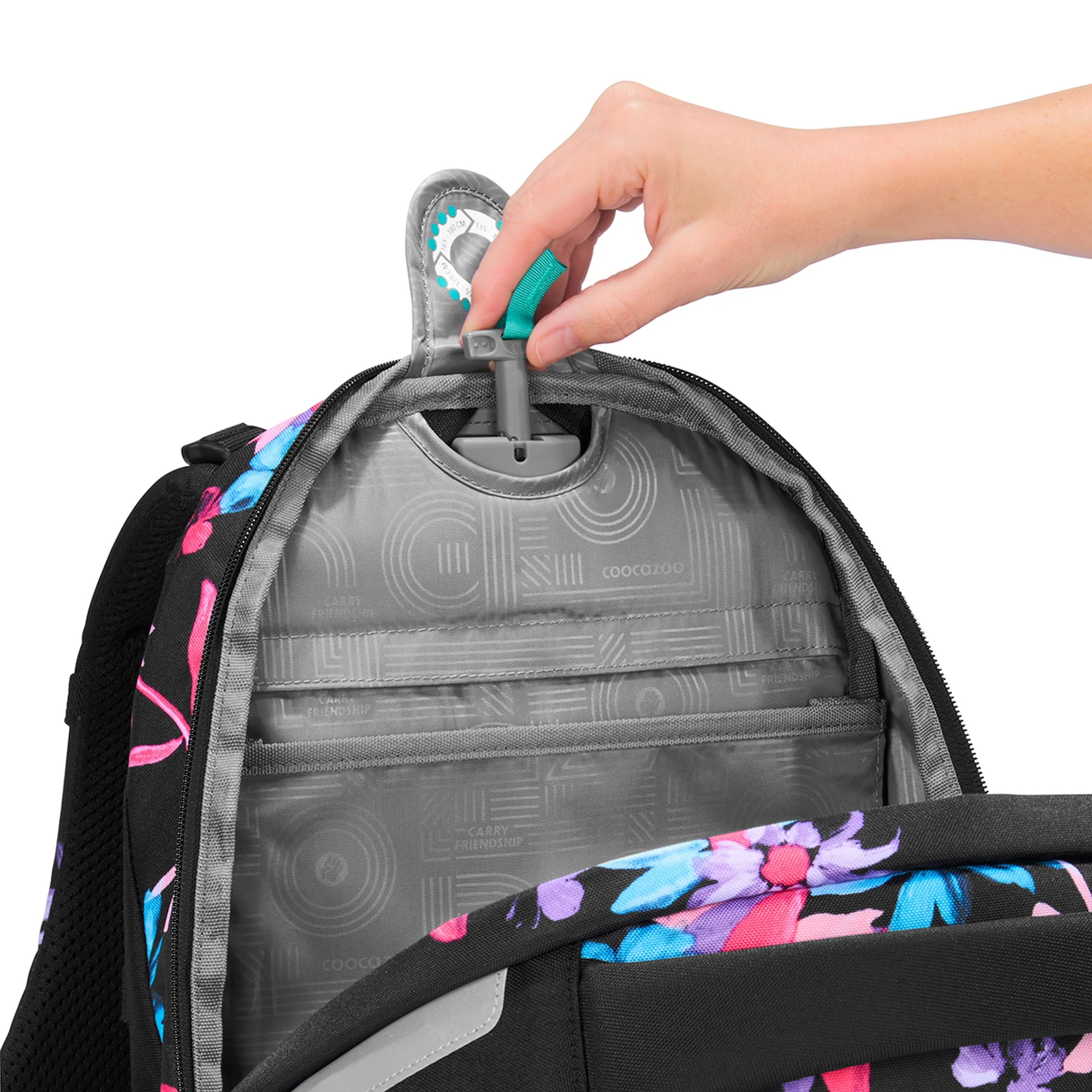 Coocazoo Porter - Schulrucksack 44 cm (Floral Artnight) - Image 7