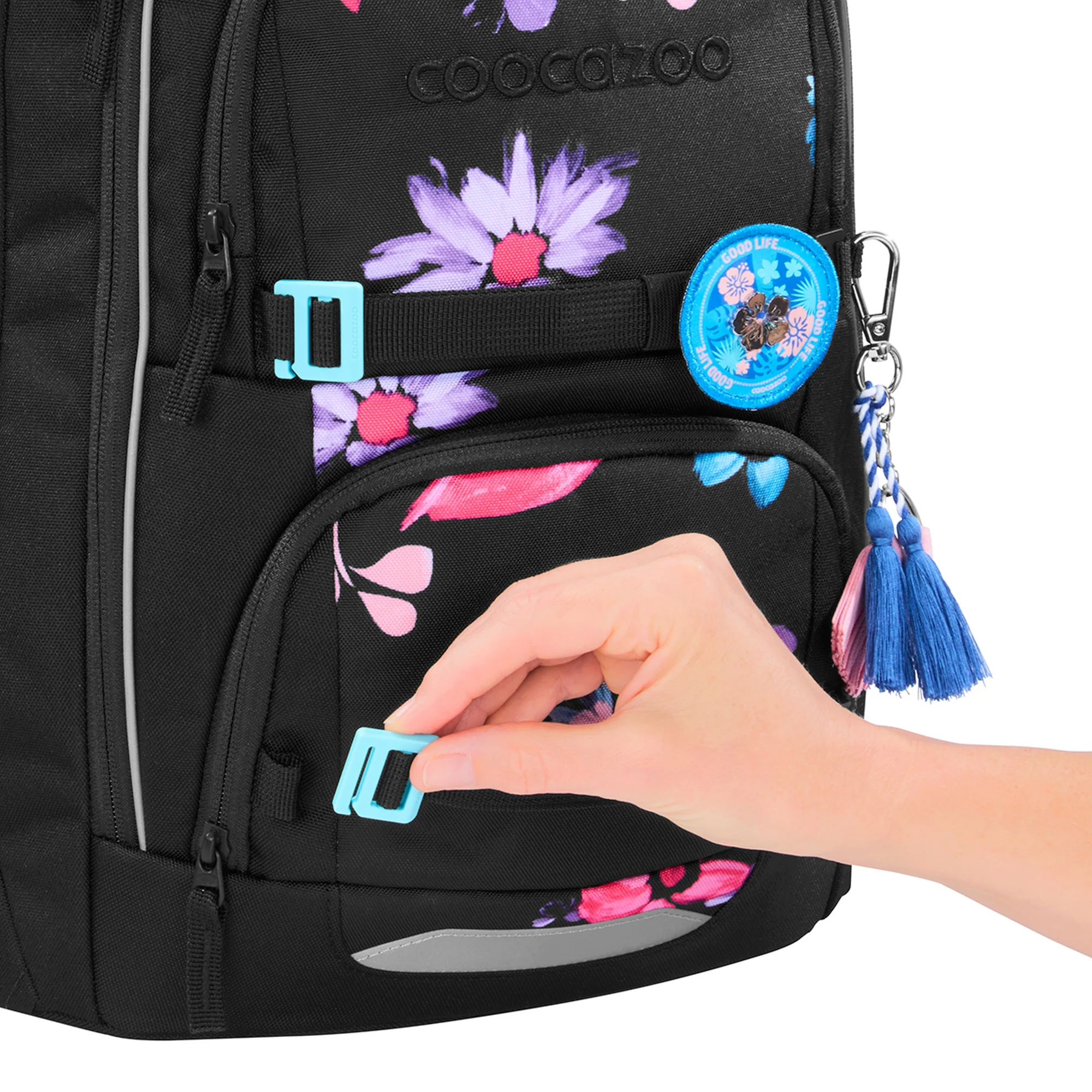 Coocazoo Porter - Schulrucksack 44 cm (Floral Artnight) - Image 9
