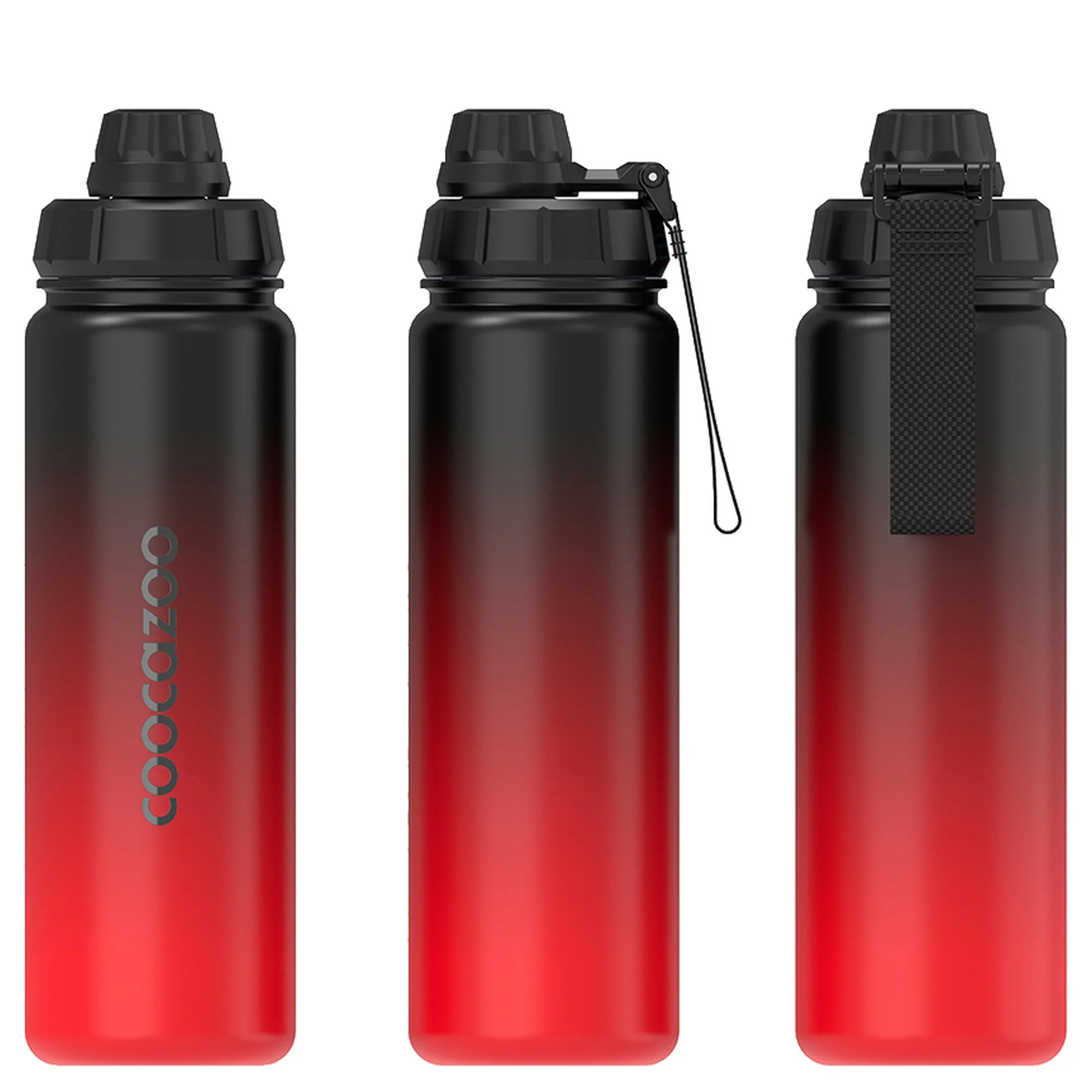 Coocazoo Zubehör Edelstahl 700 ml - Trinkflasche (Gardient Red) - Image 2