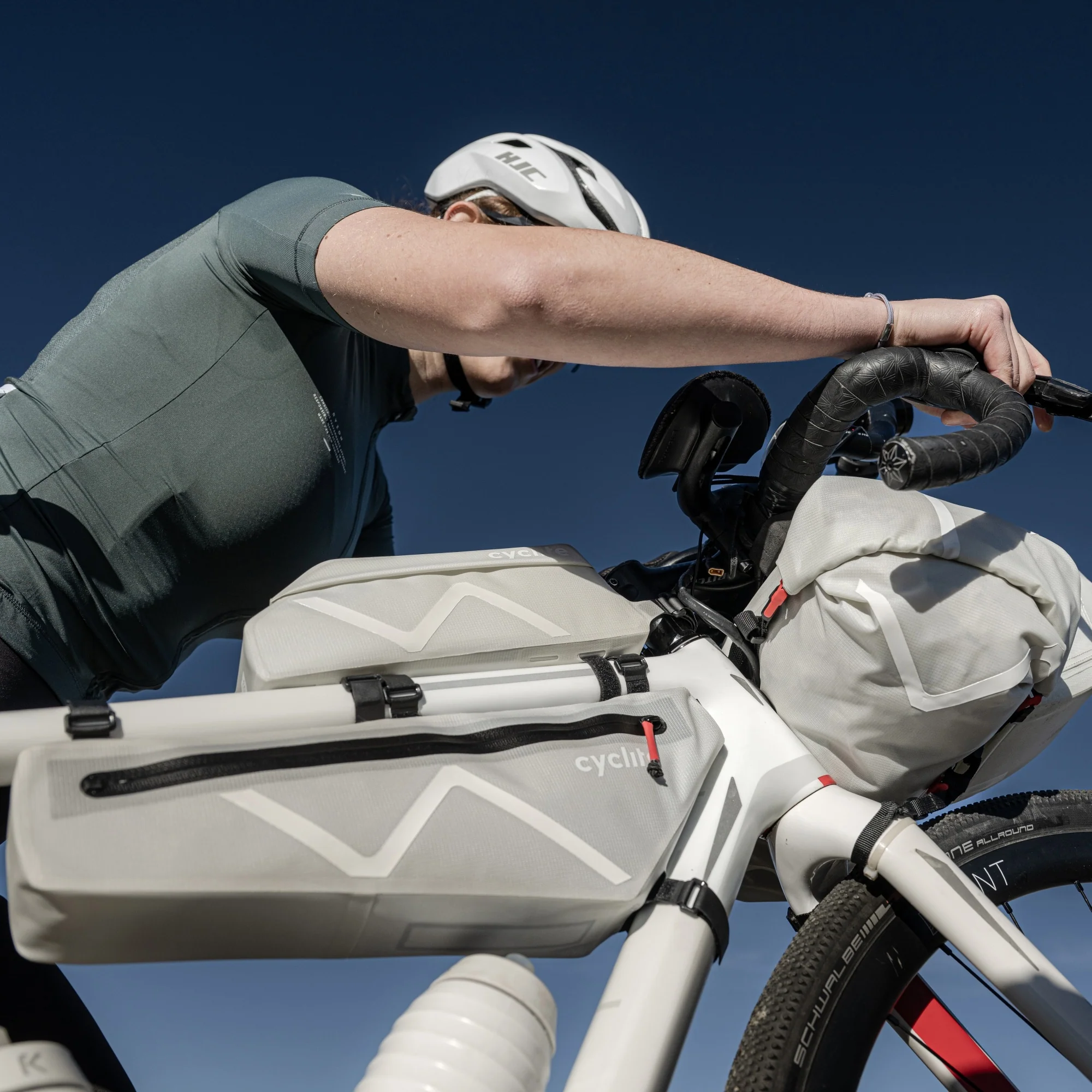 Cyclite Frame Bag / 02 -  Rahmentasche (Bikepacking) 38 cm (light grey) - Image 7