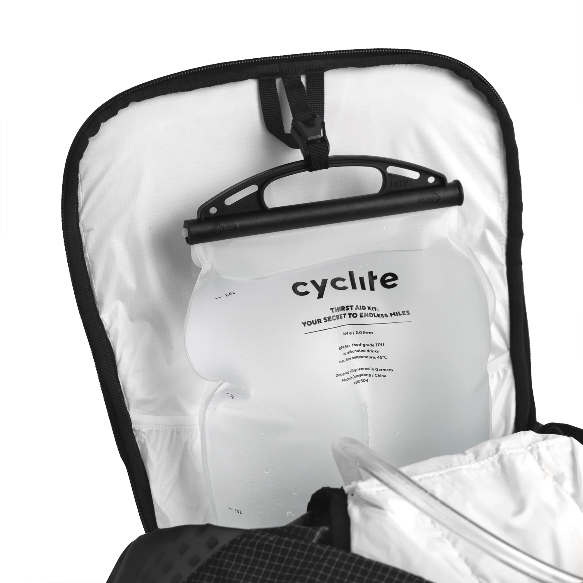 Cyclite Hydration Bladder / 01 - Trinkblase 2 Liter (transparent) - Image 3