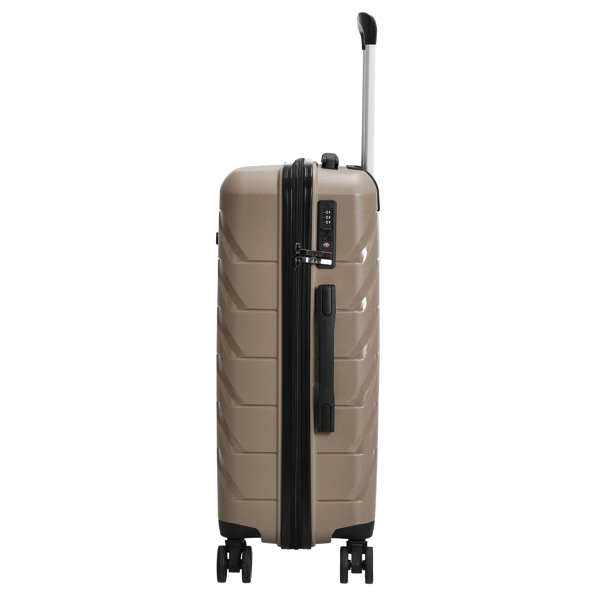 D&N Travel Line 4100 - 4-Rollen-Trolley M 64 cm (taupe) - Image 3