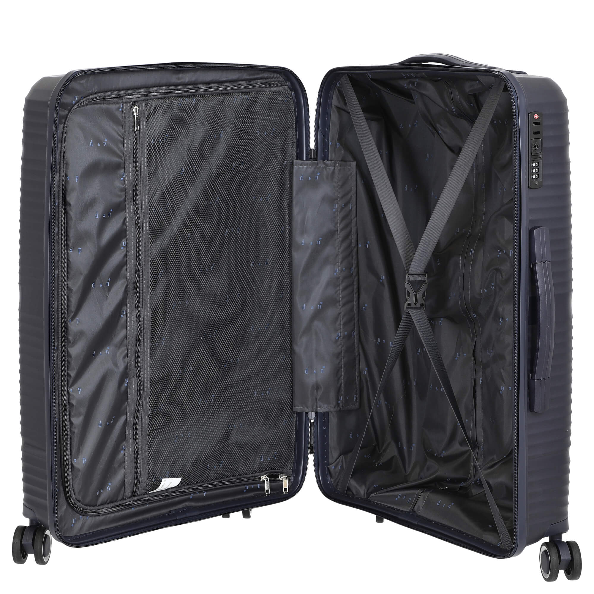 D&N Travel Line 4200 - 4-Rollen-Trolley M 67 cm (darkblue) - Image 6