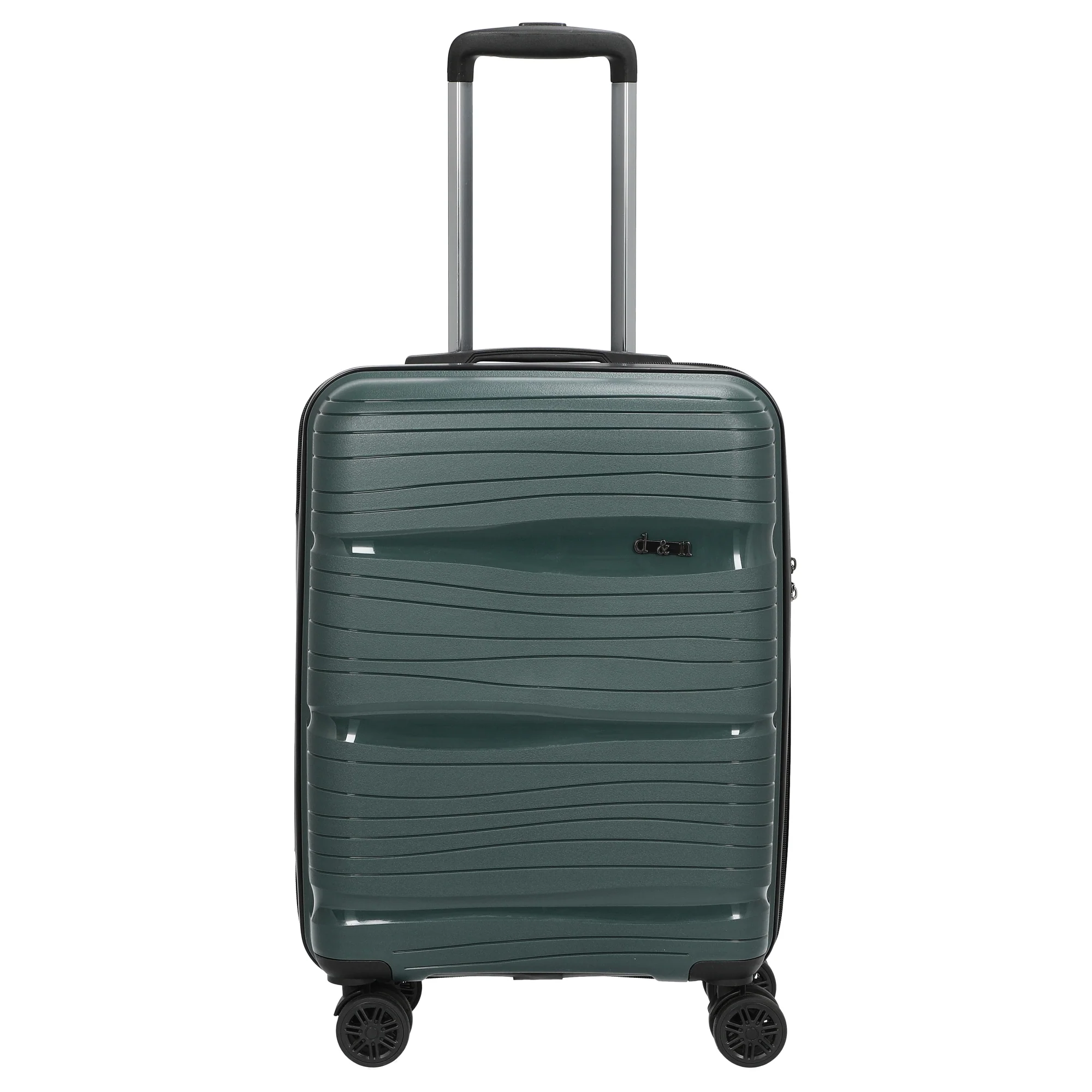 D&N Travel Line 4300 - 4-Rollen-Kabinentrolley S 55 cm (dunkelgrün)