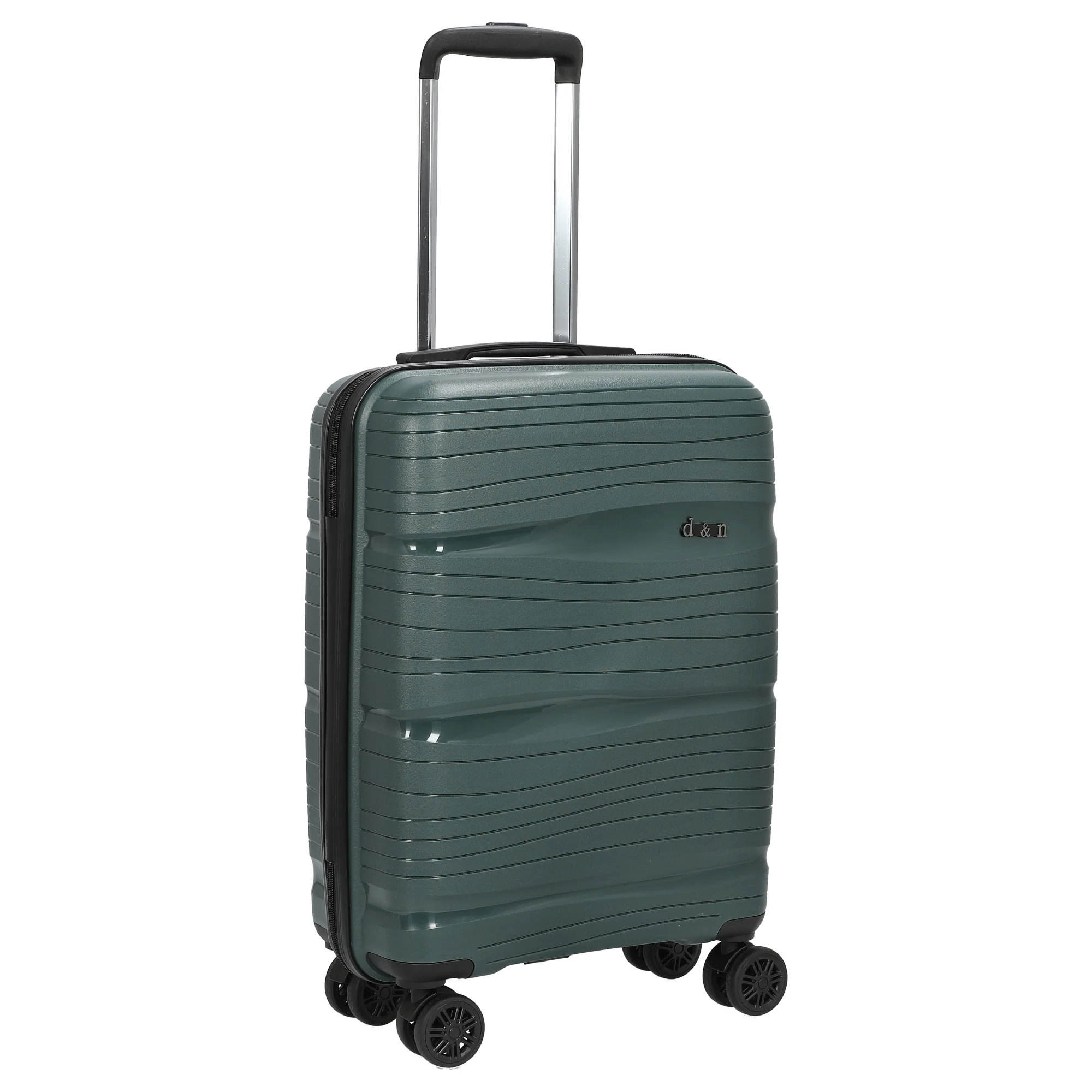 D&N Travel Line 4300 - 4-Rollen-Kabinentrolley S 55 cm (dunkelgrün) - Image 5