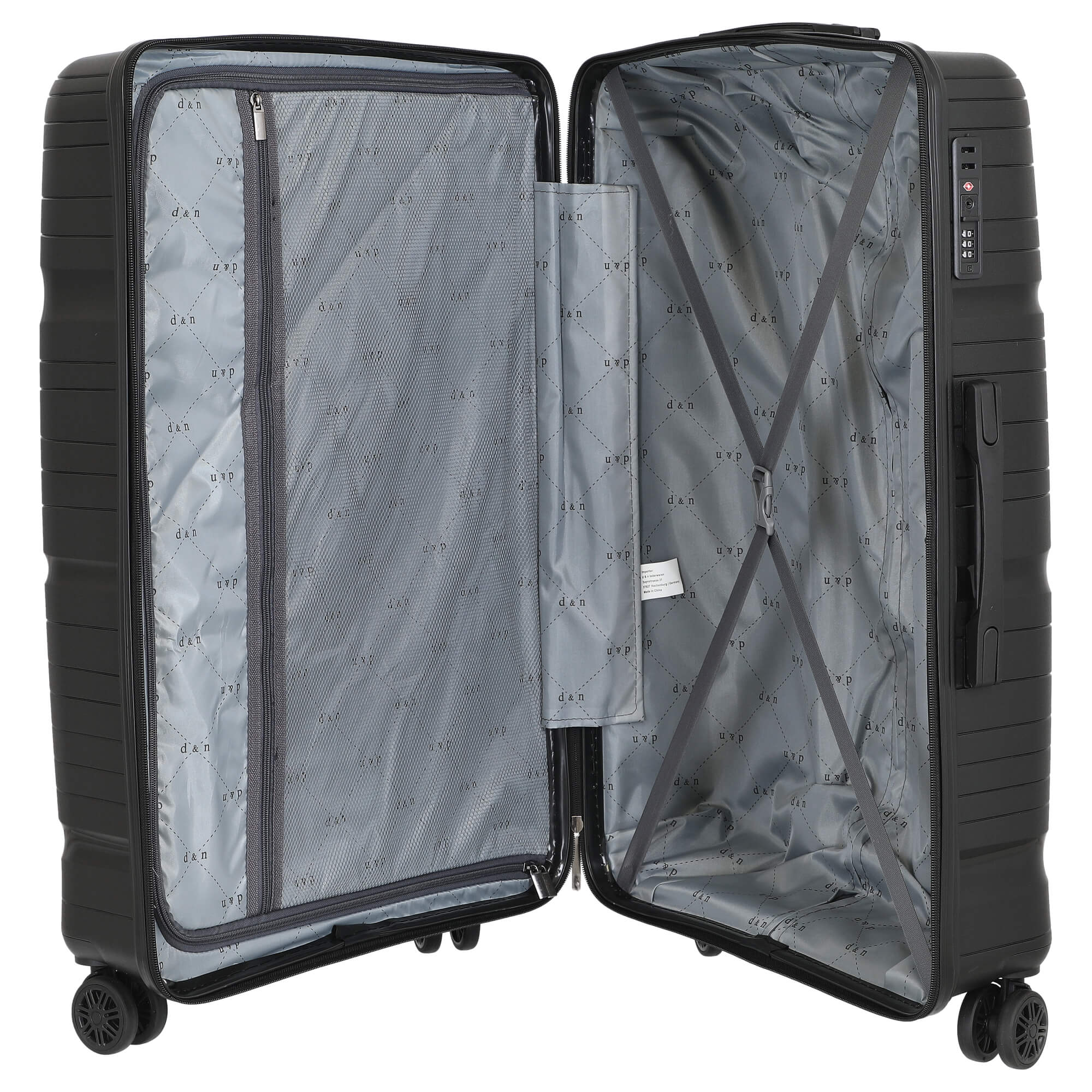 D&N Travel Line 4300 - 4-Rollen-Trolley L 76 cm (black) - Image 6