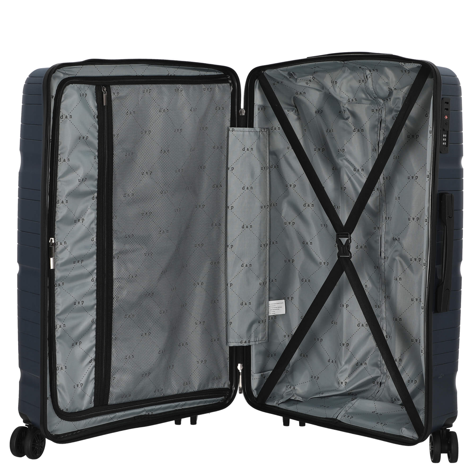 D&N Travel Line 4300 - 4-Rollen-Trolley L 76 cm (dunkelblau) - Image 6