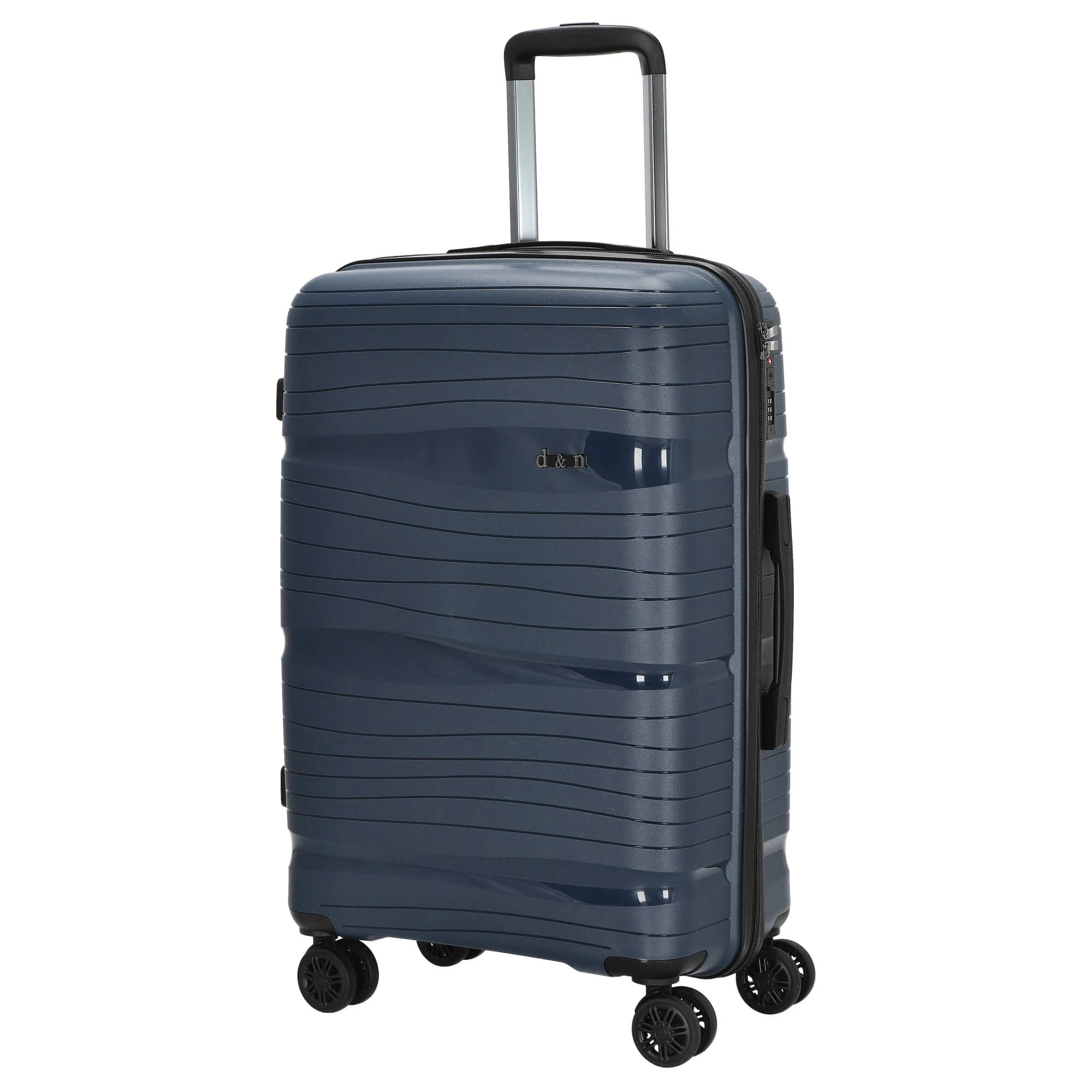 D&N Travel Line 4300 - 4-Rollen-Trolley M 66 cm (dunkelblau) - Image 2