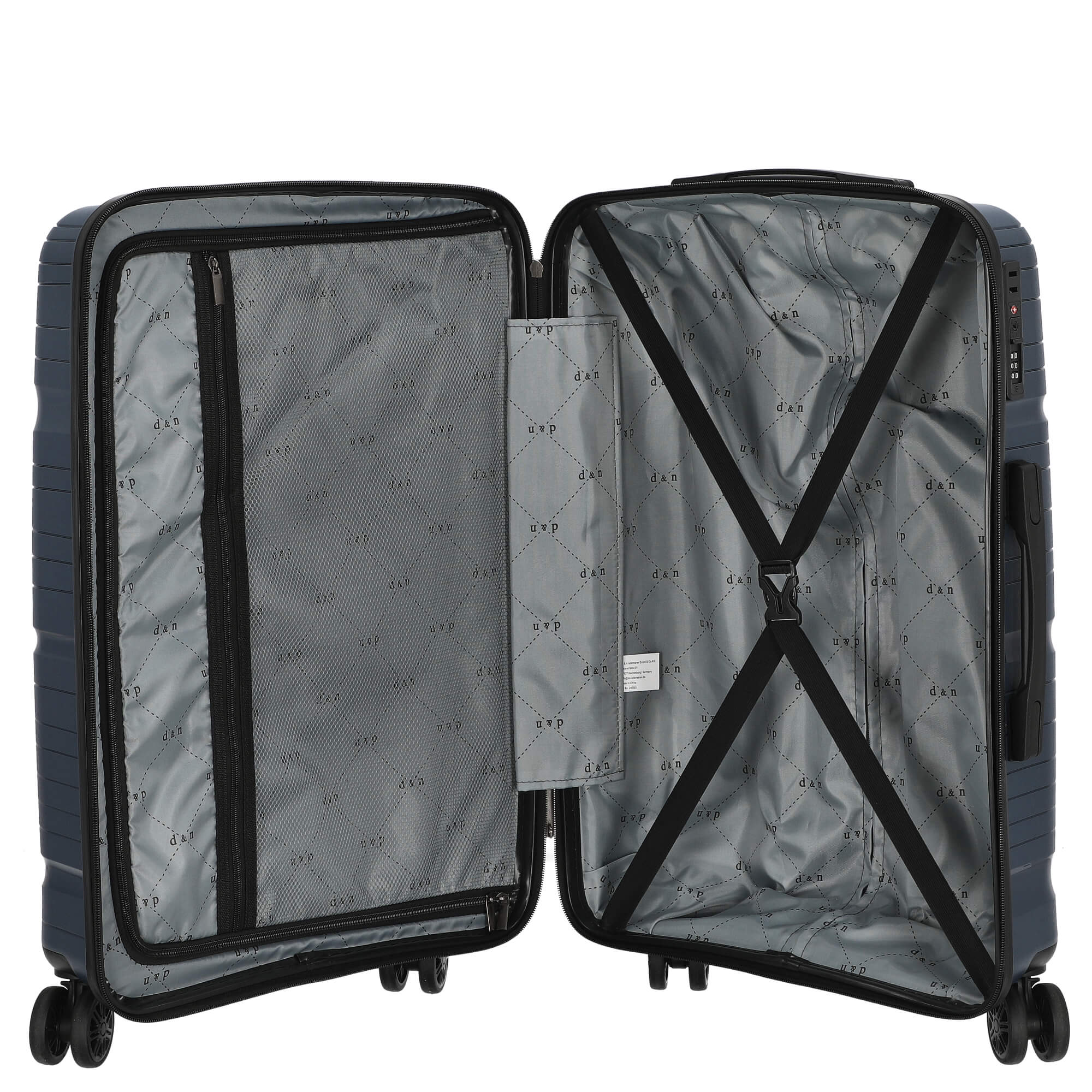 D&N Travel Line 4300 - 4-Rollen-Trolley M 66 cm (dunkelblau) - Image 6