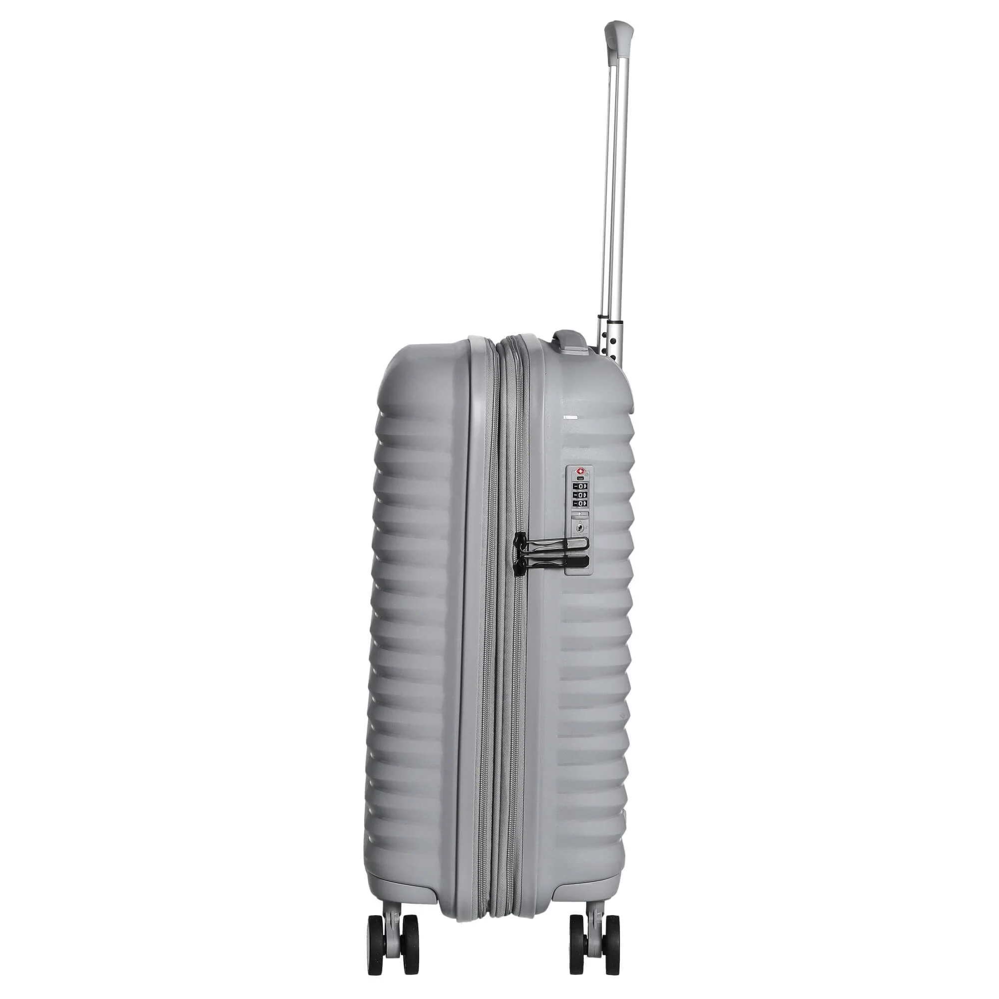 D&N Travel Line 4500+ - 4-Rollen-Kabinentrolley S 55 cm erw. (grau) - Image 3
