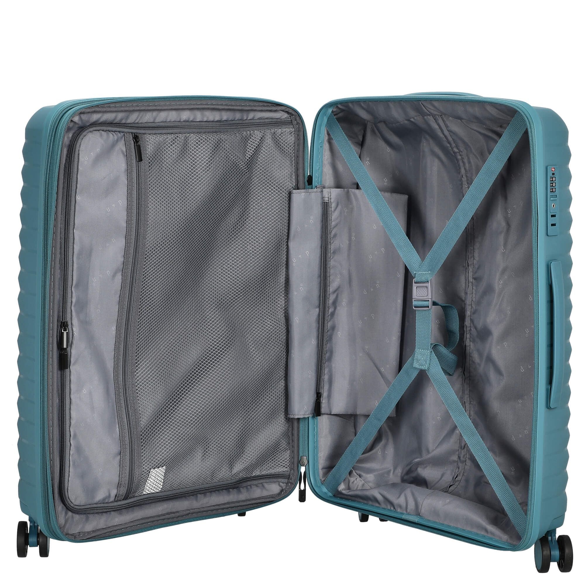 D&N Travel Line 4500+ - 4-Rollen-Trolley M 65 cm erw. (petrol) - Image 6