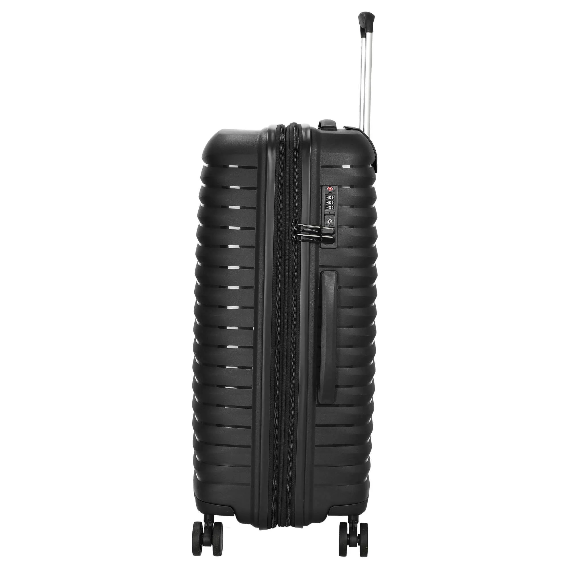 D&N Travel Line 4500+ - 4-Rollen-Trolley M 65 cm erw. (black) - Image 3