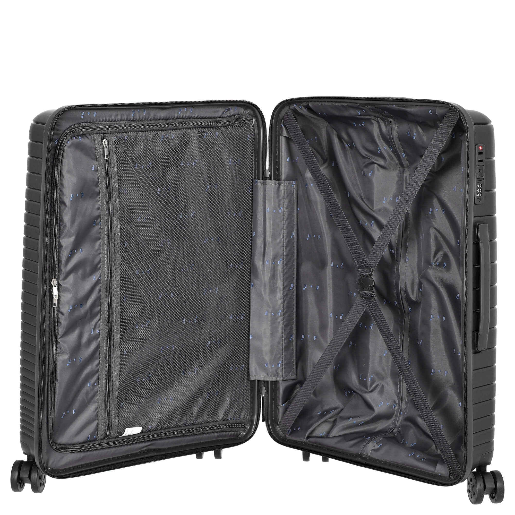 D&N Travel Line 4600 - 4-Rollen-Trolley M 65 cm (black) - Image 6