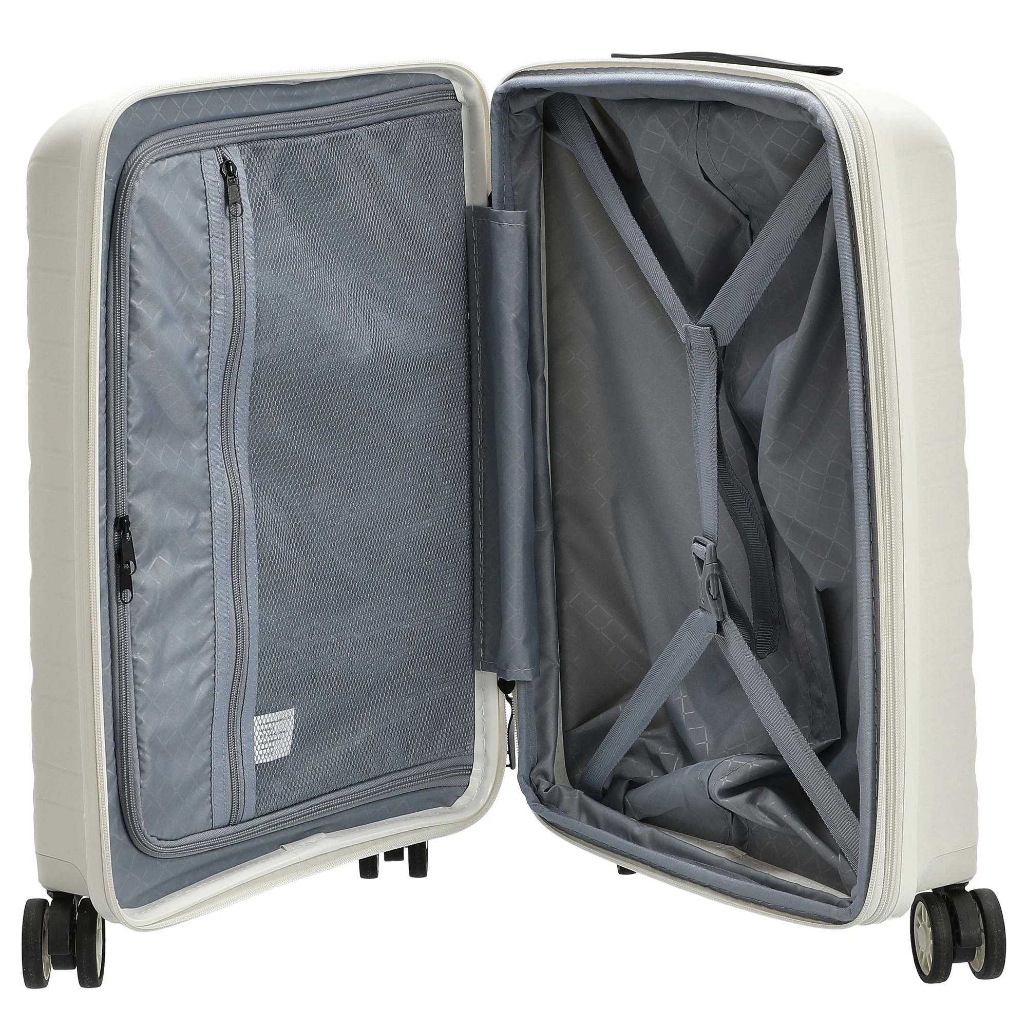 D&N Travel Line 4700+ - 4-Rollen-Kabinentrolley S 55 cm erw. (cream white) - Image 6