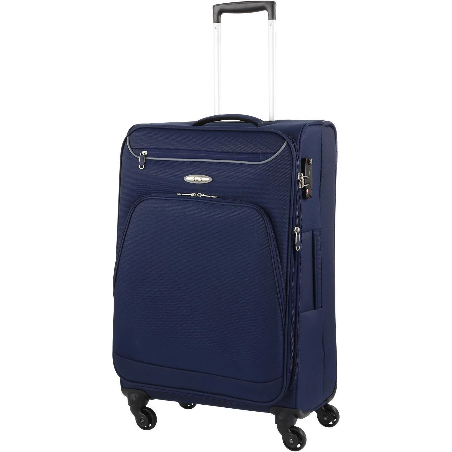 D&N Travel Line 6404 - 4-Rollen-Trolley M 68 cm (blau) - Image 2