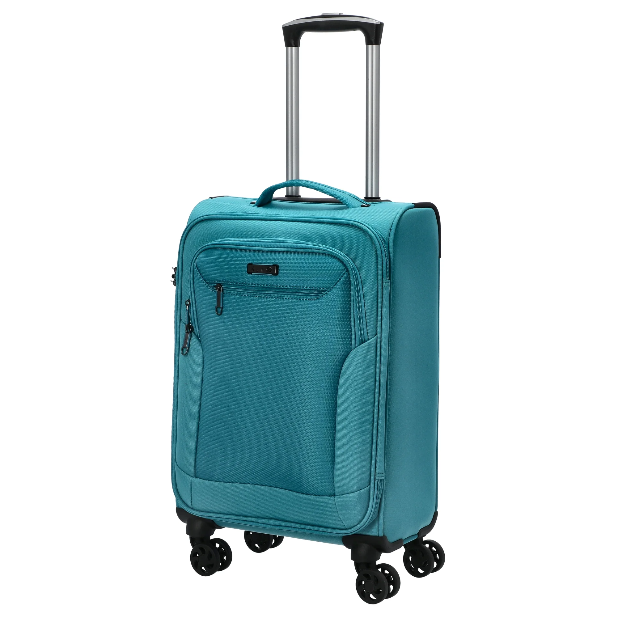 D&N Travel Line 6804 - 4-Rollen-Kabinentrolley S 55 cm (türkis, 55 cm) - Image 2