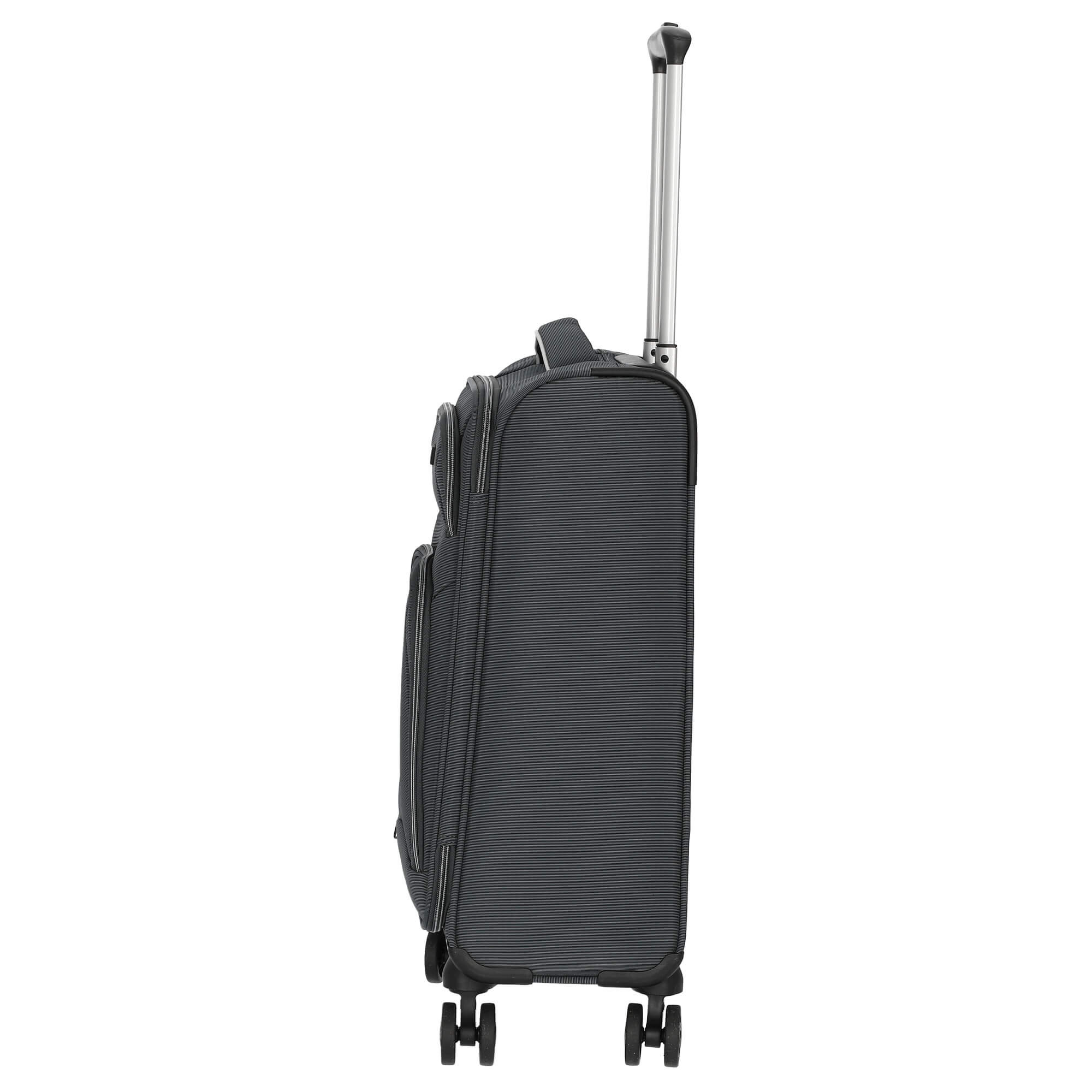 D&N Travel Line 9204 - 4-Rollen-Kabinentrolley S 55 cm (grau) - Image 3