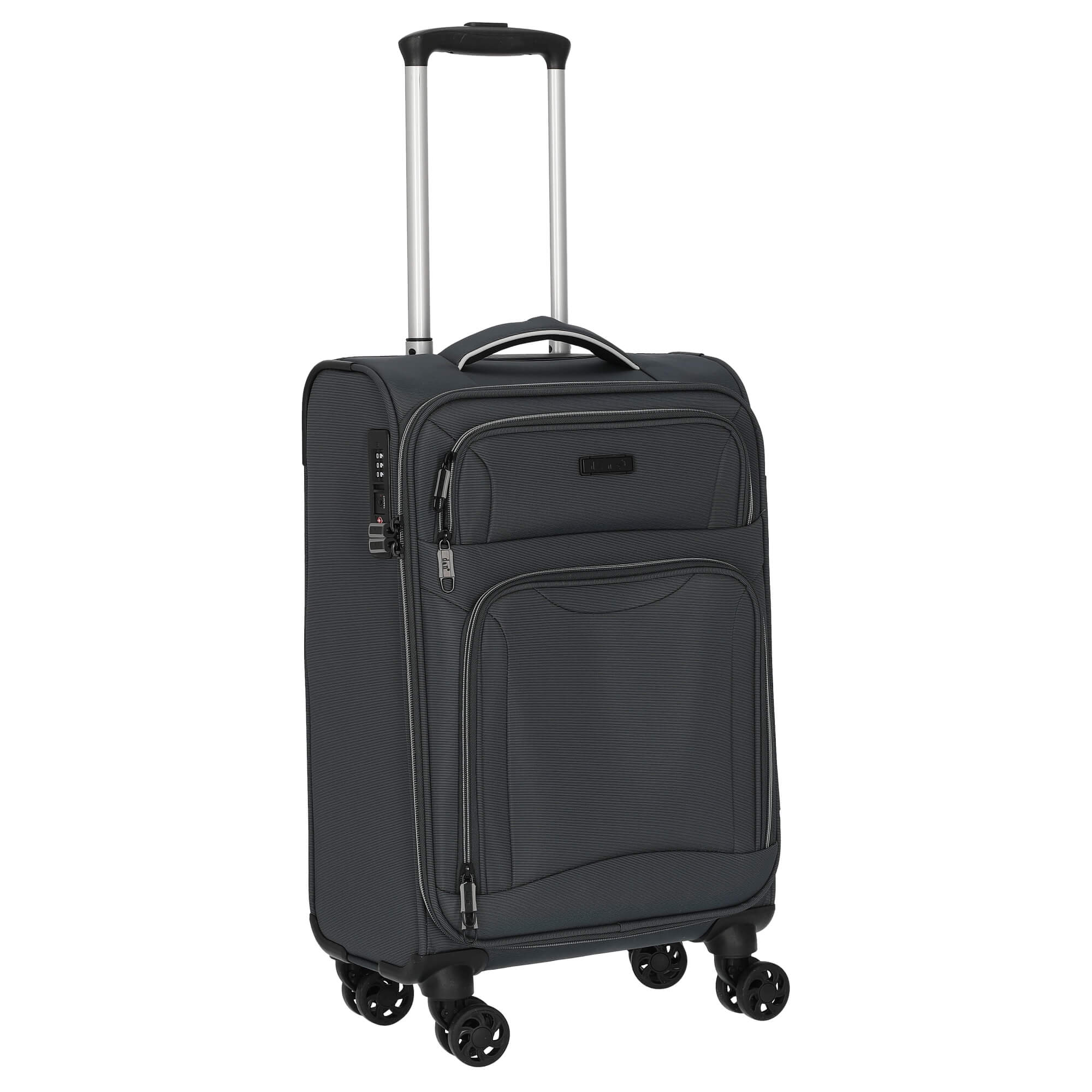 D&N Travel Line 9204 - 4-Rollen-Kabinentrolley S 55 cm (grau) - Image 5