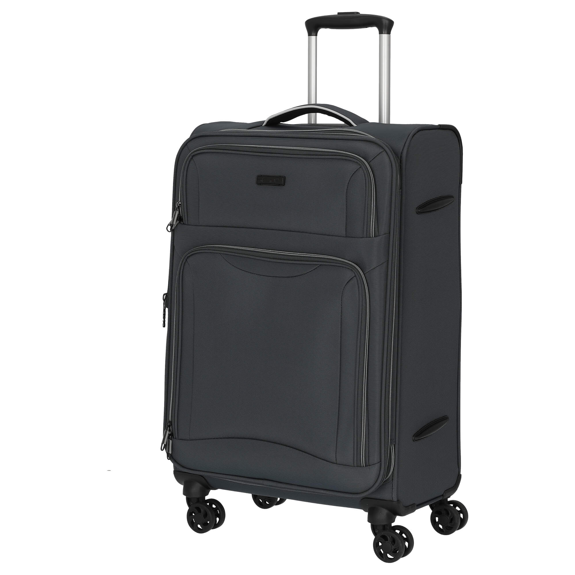 D&N Travel Line 9204 - 4-Rollen-Trolley M 66 cm erw. (grau) - Image 2