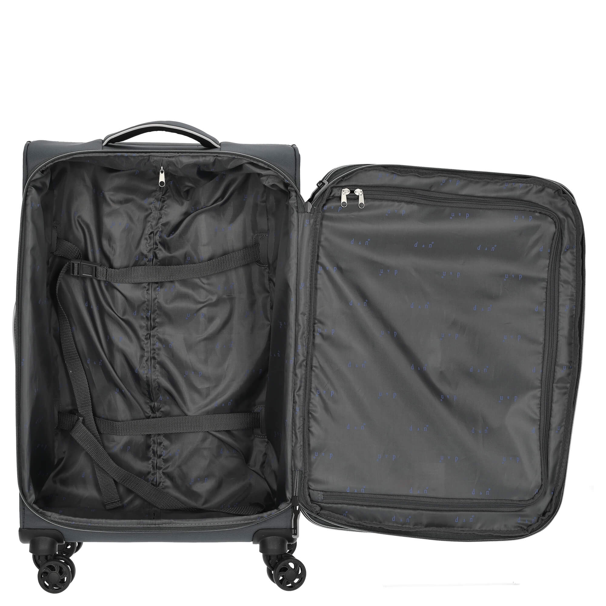 D&N Travel Line 9204 - 4-Rollen-Trolley M 66 cm erw. (grau) - Image 6