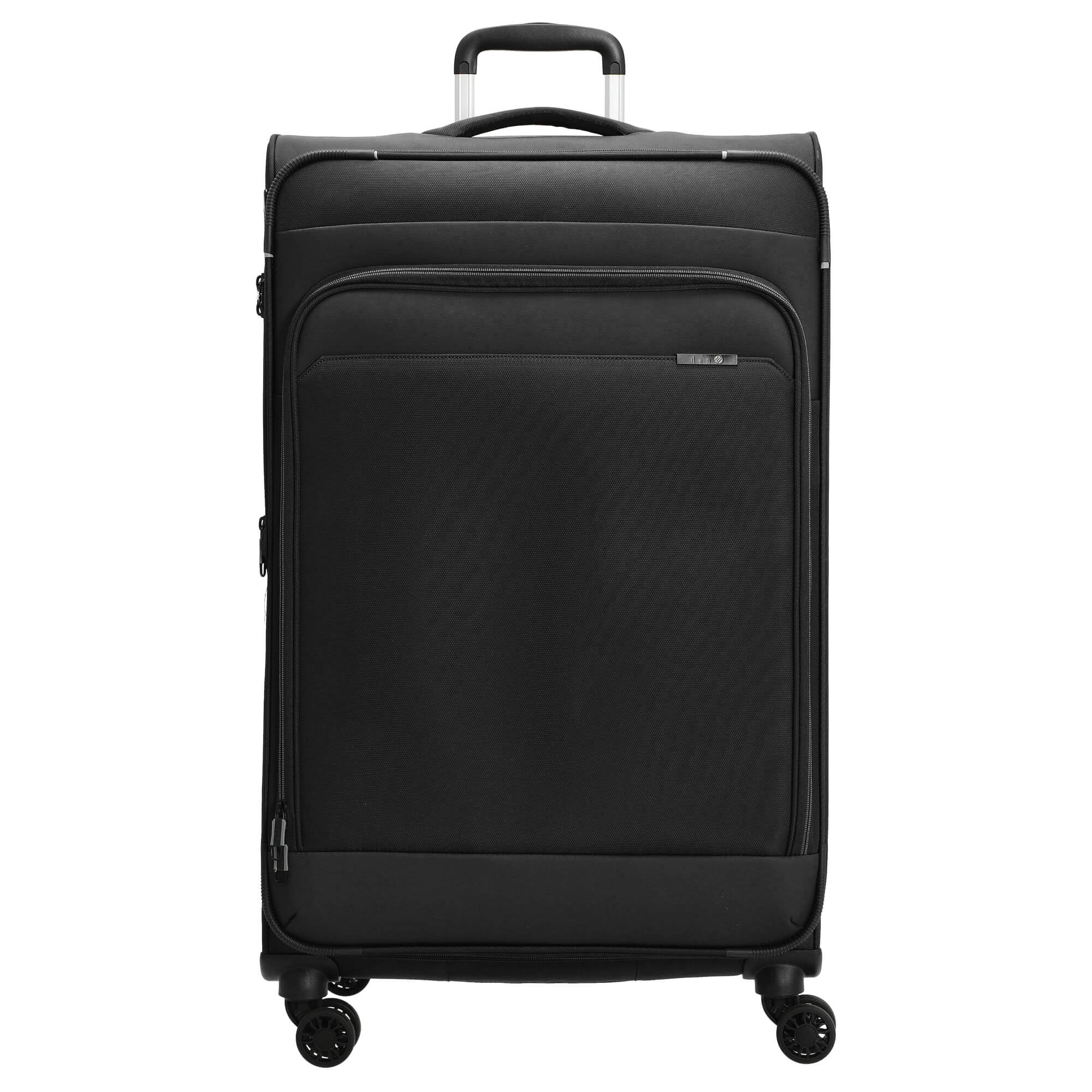 D&N Travel Line 9504 - 4-Rollen-Trolley L 76 cm erw. (black)