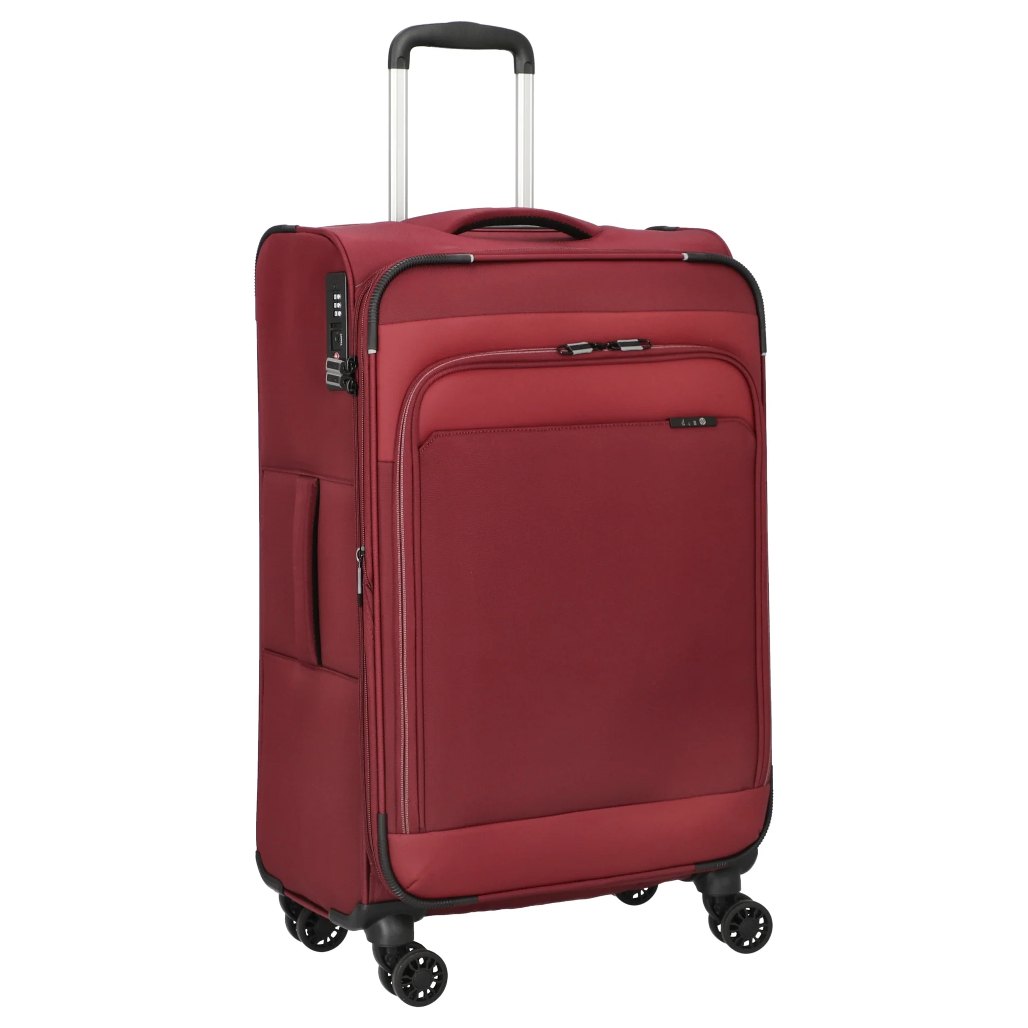 D&N Travel Line 9504 - 4-Rollen-Trolley M 67 cm erw. (dark red) - Image 5