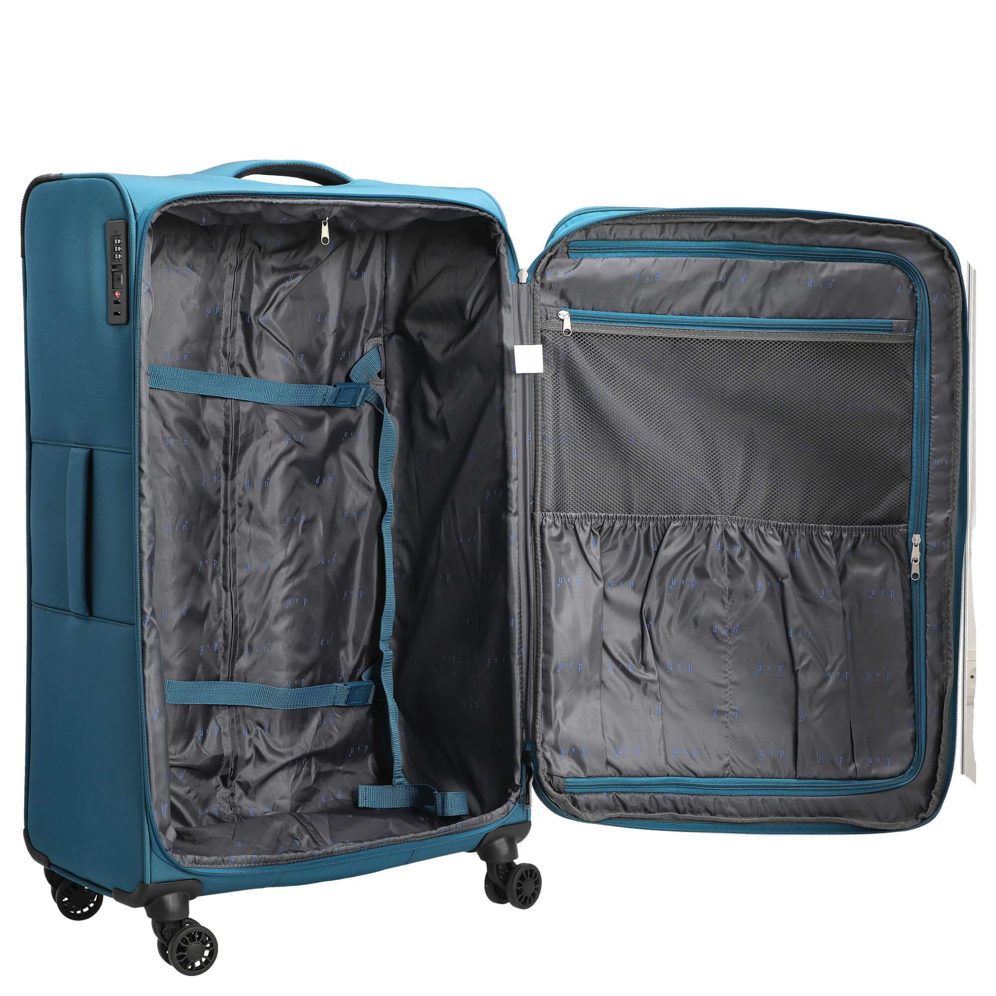 D&N Travel Line 9504 - Trolley-Set, 3tlg. (petrol) - Image 7