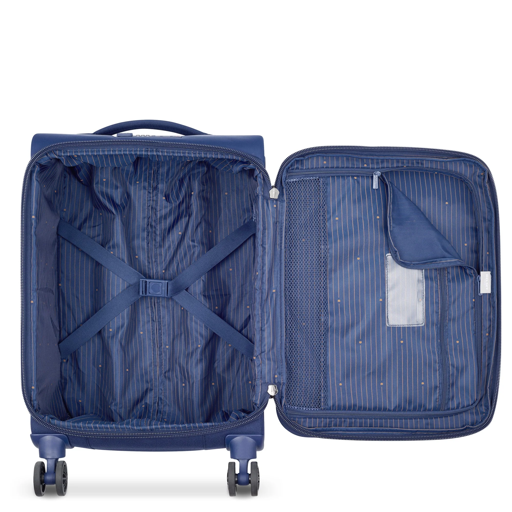 Delsey Paris Brochant 2.0 - 4-Rollen-Kabinentrolley S 55 cm  erw. (blau) - Image 3