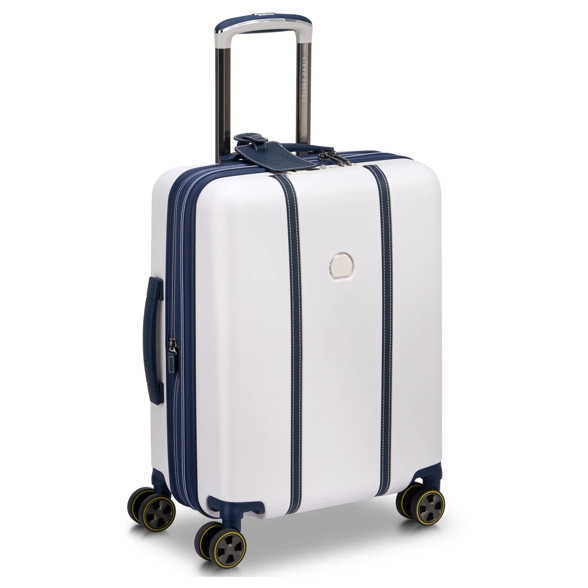 Delsey Paris Cadence - 4-Rollen-Kabinentrolley Slim 55 cm erw. (elfenbein/blau) - Image 2