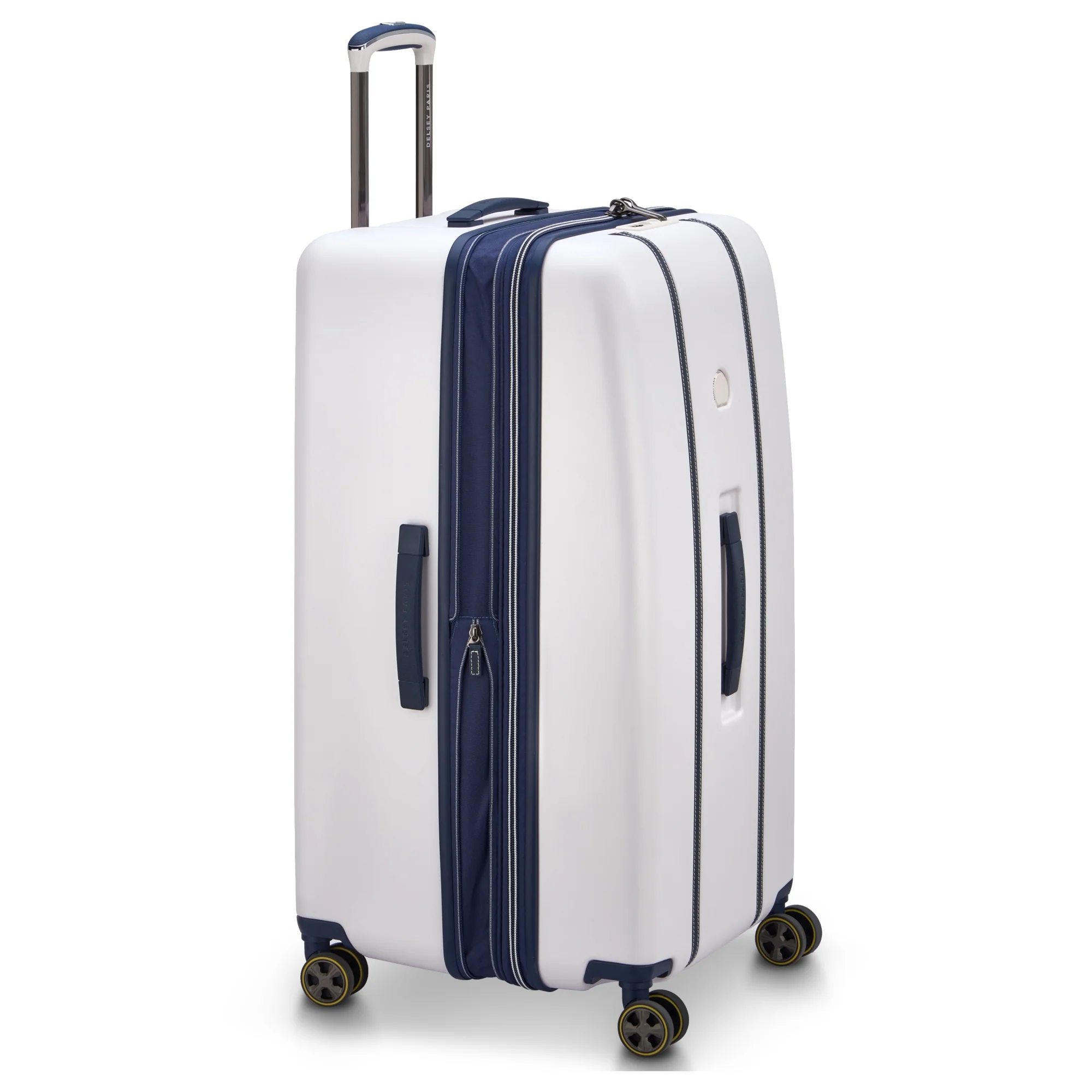 Delsey Paris Cadence Trunk - 4-Rollen-Trolley 80 cm erw. (elfenbein/blau) - Image 3