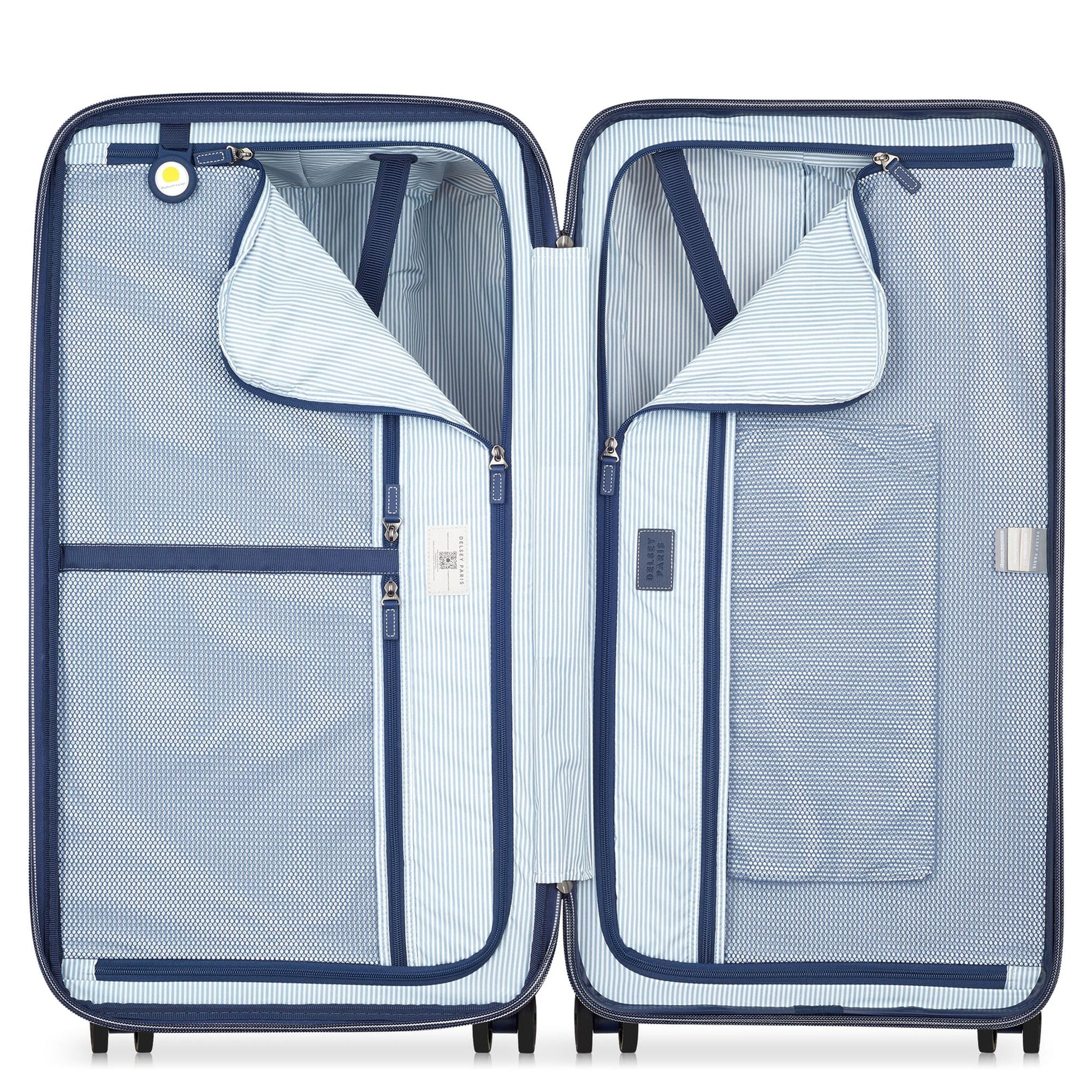 Delsey Paris Cadence Trunk - 4-Rollen-Trolley 80 cm erw. (elfenbein/blau) - Image 5
